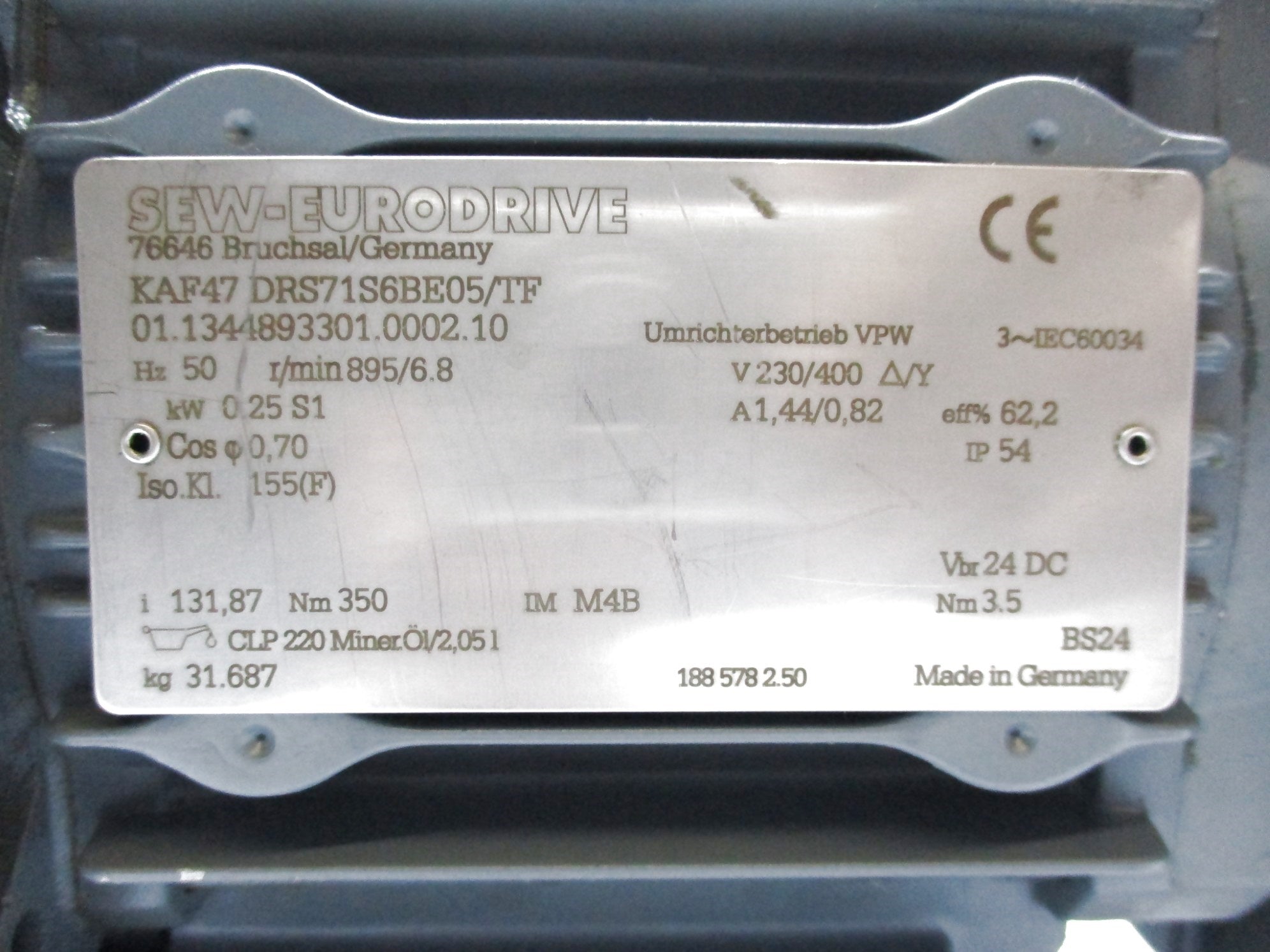 SEW-EURODRIVE KAF47DRS71S6BE05/TF NSNP