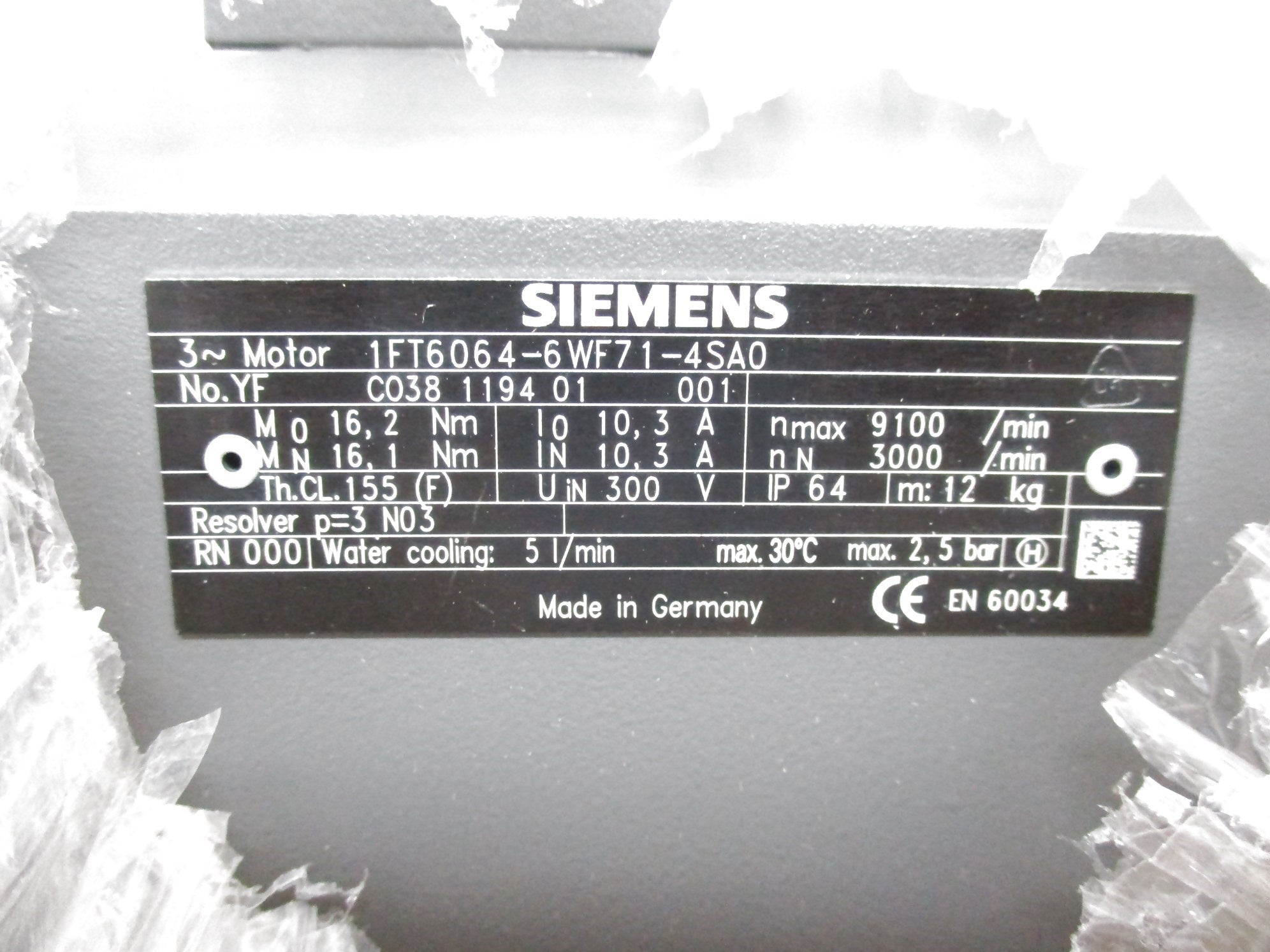 SIEMENS 1FT6064-6WF71-4SA0 NSMP