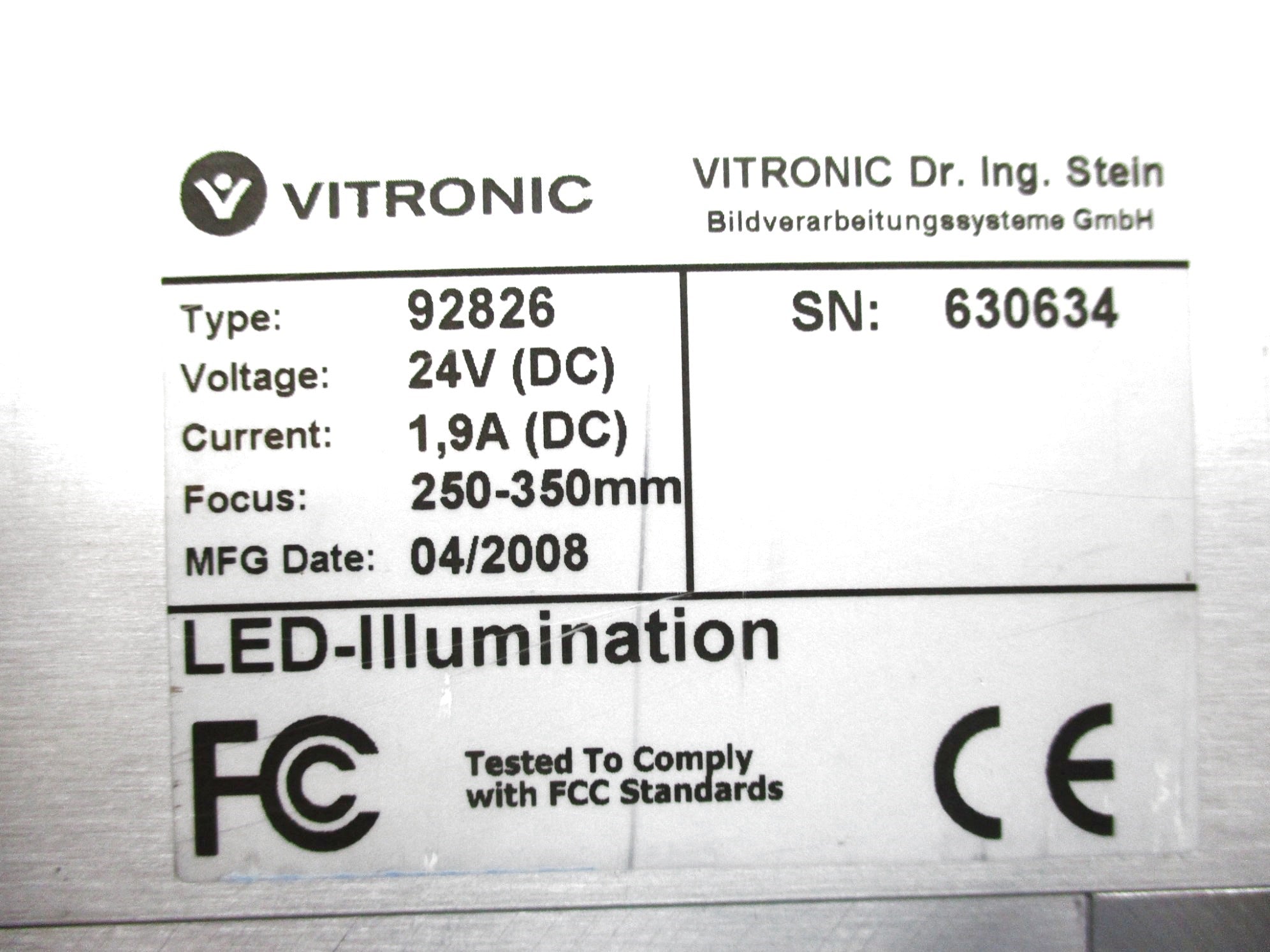 VITRONIC 92826 NSNP