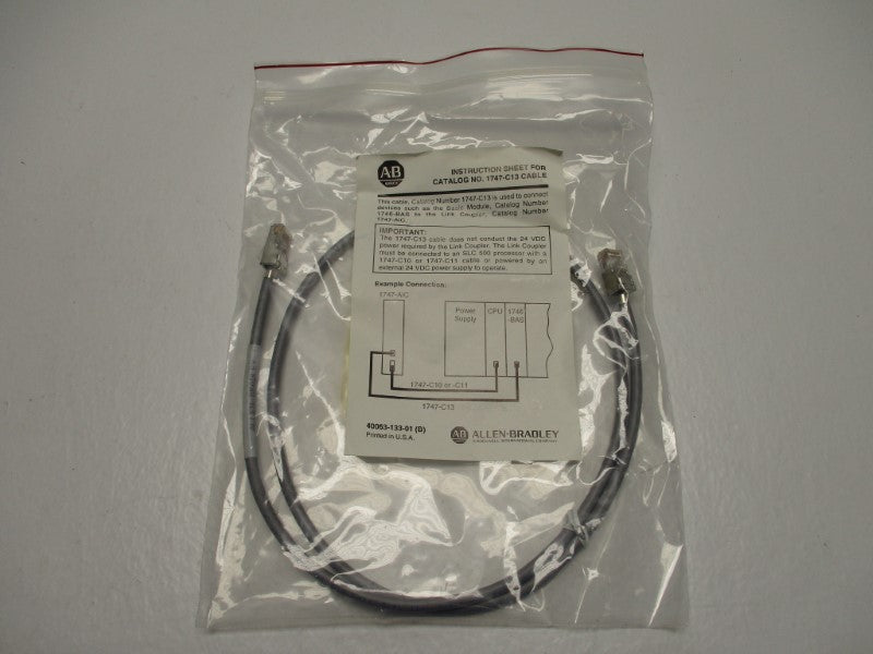 ALLEN BRADLEY 1747-C13 ISOLATED LINK CABLE SER. A * NEW IN FACTORY BAG *