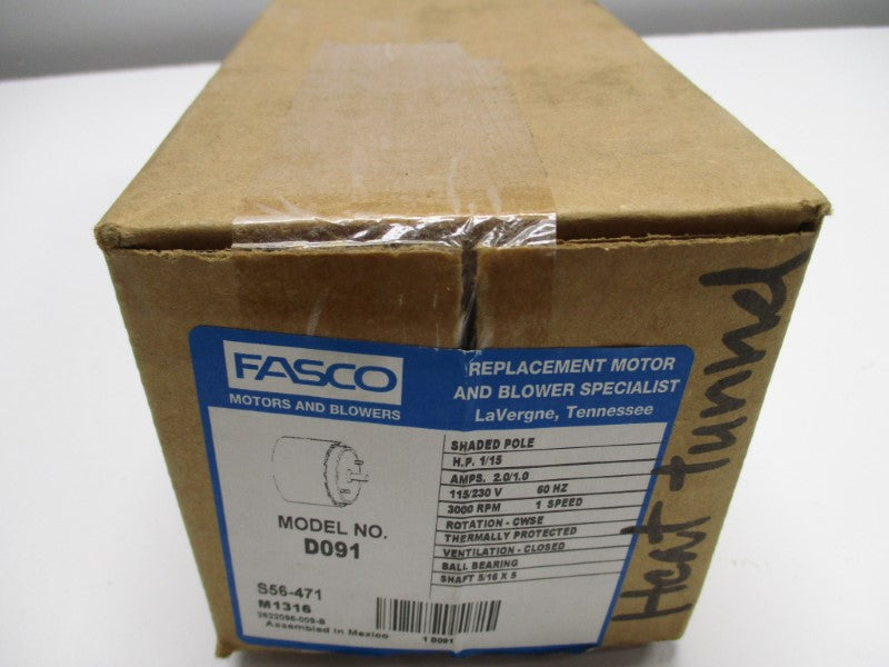 FASCO D091 * FACTORY SEALED *