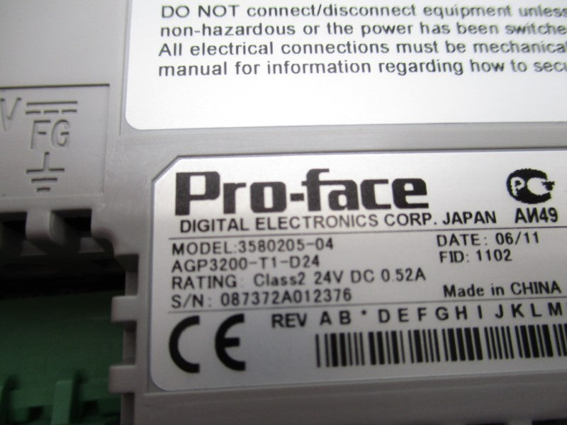 PRO-FACE 3580205-04 AGP3200-TI-D24 NSMP