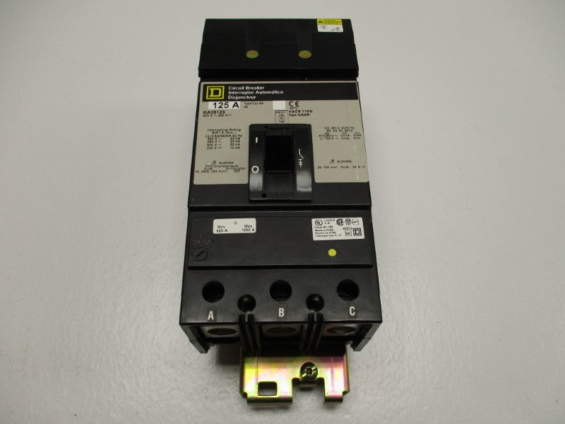 SQUARE D KA36125 CIRCUIT BREAKER 125A 600V (GREY) NSMP