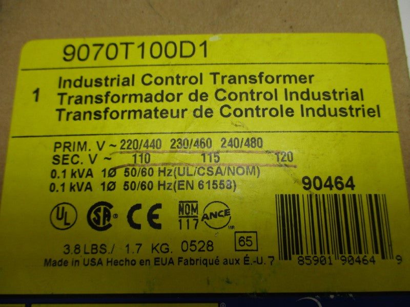 SQUARE D 9070T100D1 NSMP