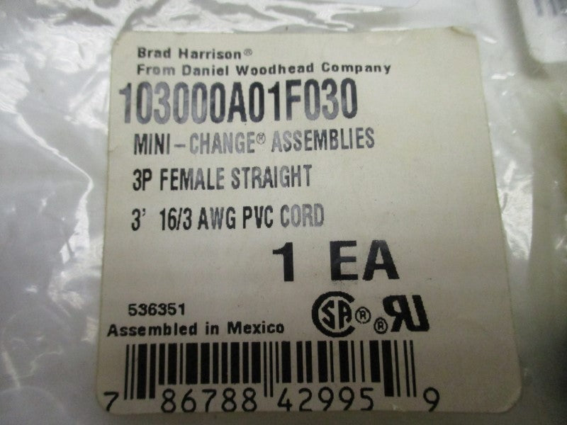 DANIAL WOODHEAD 103000A01F030 NSFS