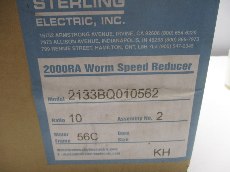 STERLING 2133BQ010562 NSMP