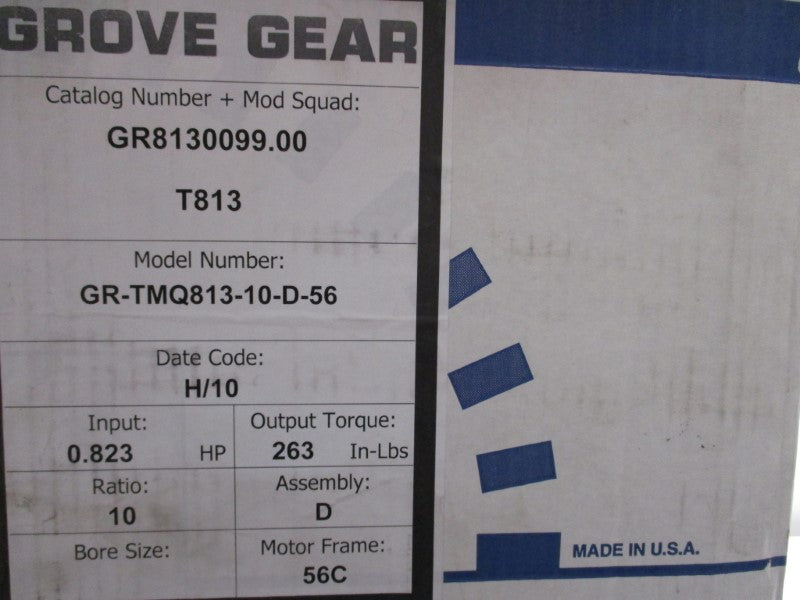 GROVE-GEAR GR-TMQ-813-10-D-56 NSMP