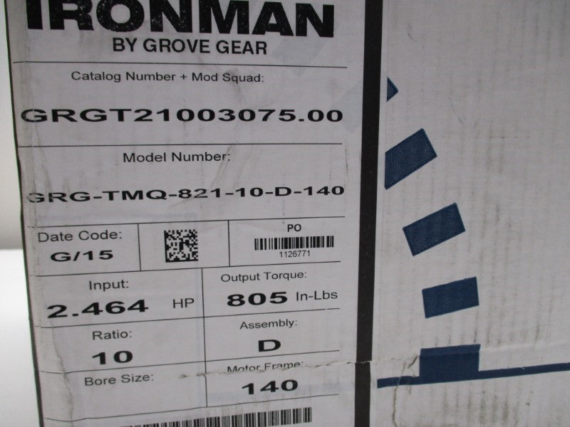GROVE GEAR GRG-TMQ-821-10-D-140 NSMP