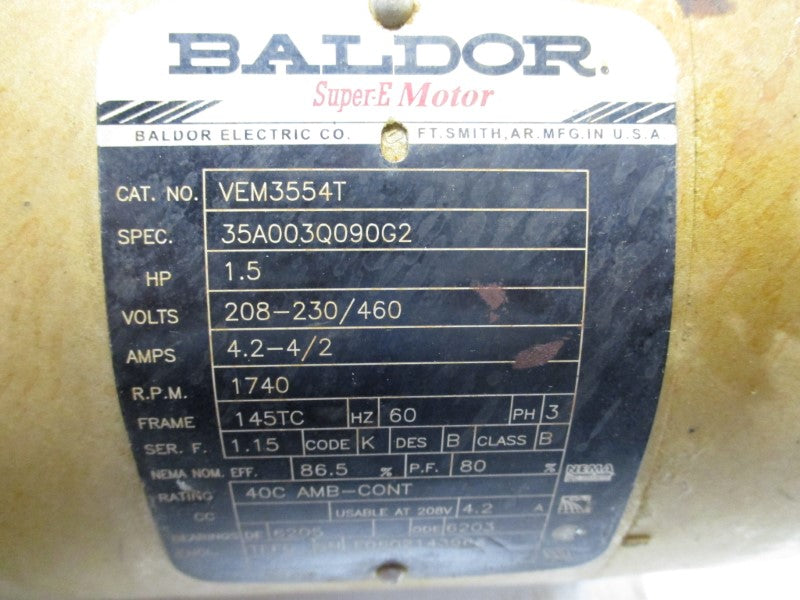 BALDOR VEM3554T UNMP