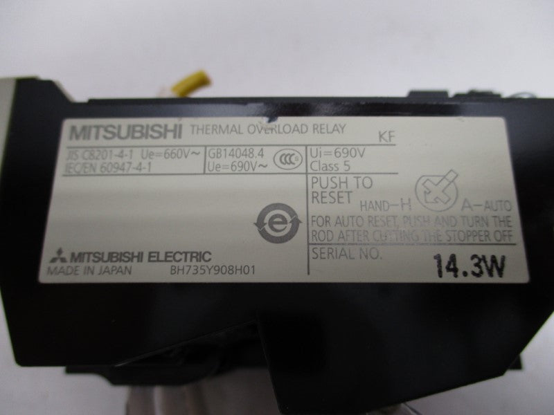 MITSUBISHI TH-N20KF OVERLOAD RELAY 2.8-4.4A UNMP