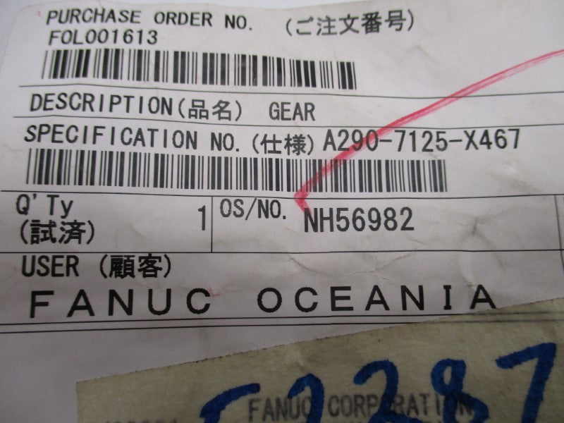 FANUC A290-7125-X467 NSNP