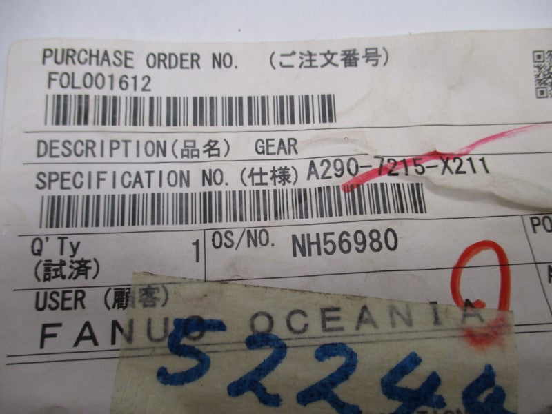 FANUC A290-7215-X211 NSNP