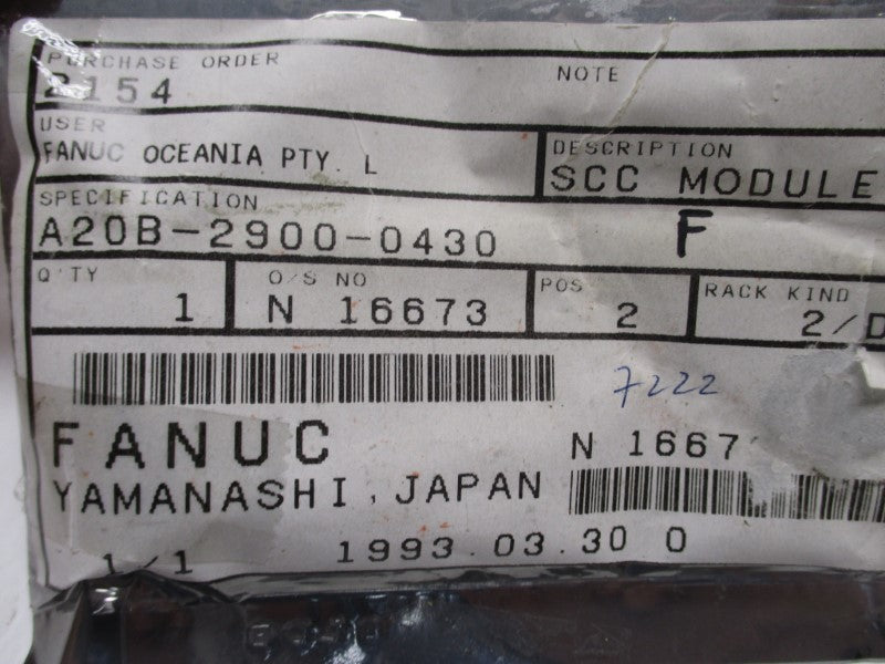 FANUC A20B-2900-0430/C4C NSNP