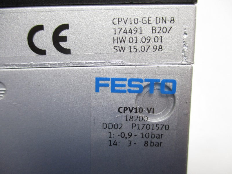 FESTO CPV10P-10-8C-DN-RY-8C+MB-SA NSNP