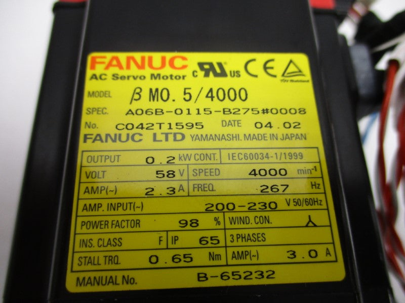 FANUC A06B-0115-B275#0008 (AS PICTURED) UNMP