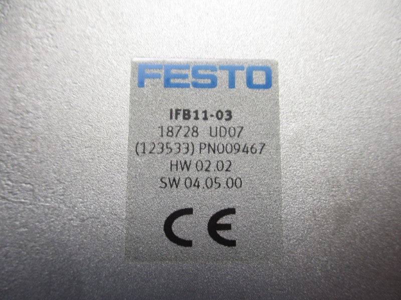 FESTO IFB11-03 (AS PICTURED) NSNP