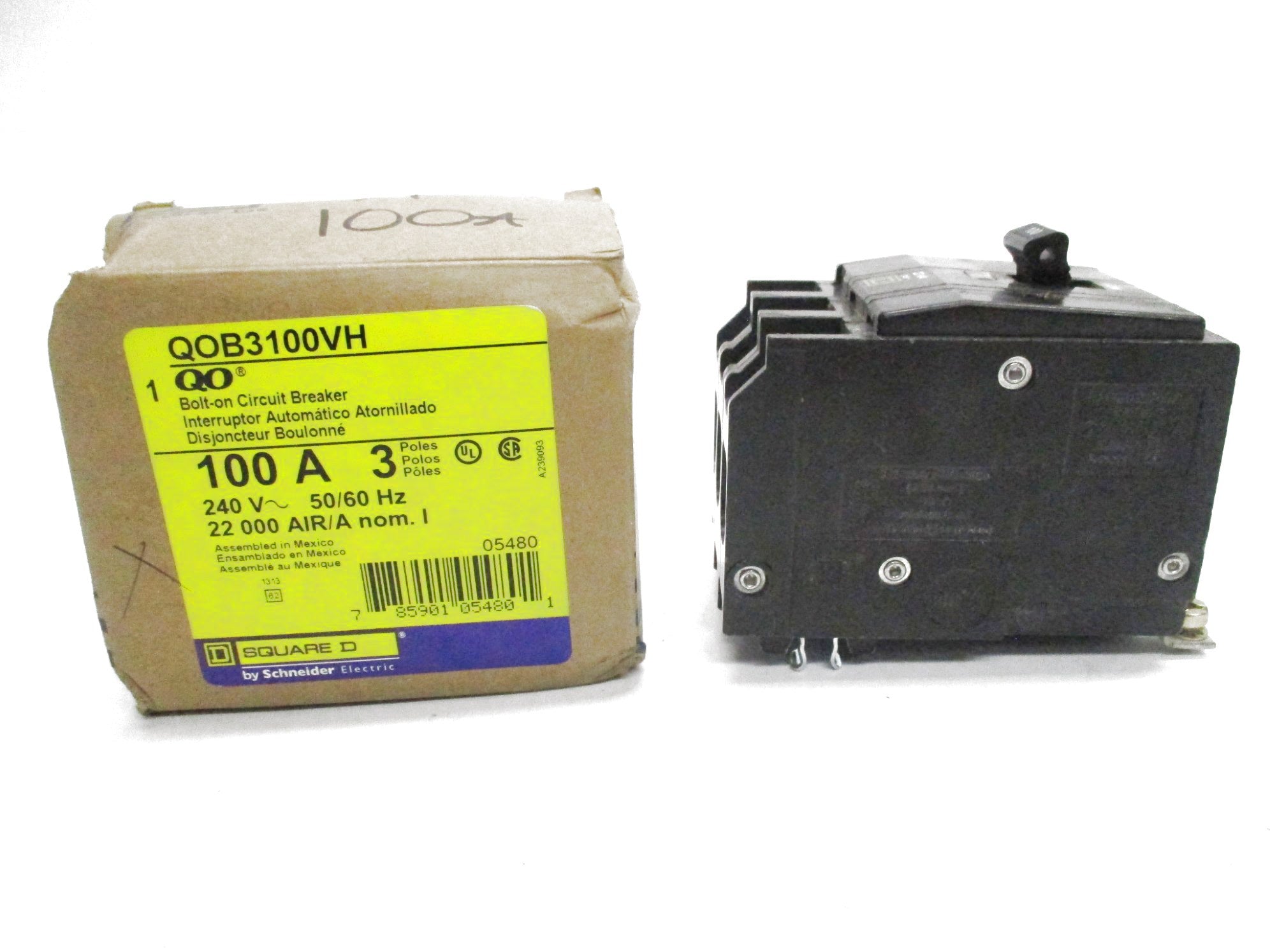 SQUARE D QOB3100VH 240V 100A NSMP