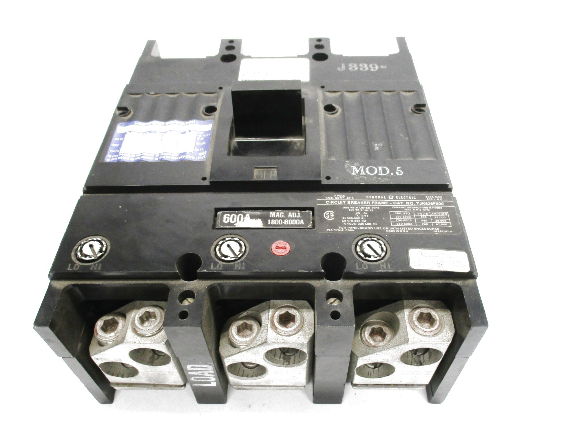 GENERAL ELECTRIC TJK636600 600A 600VAC NSNP