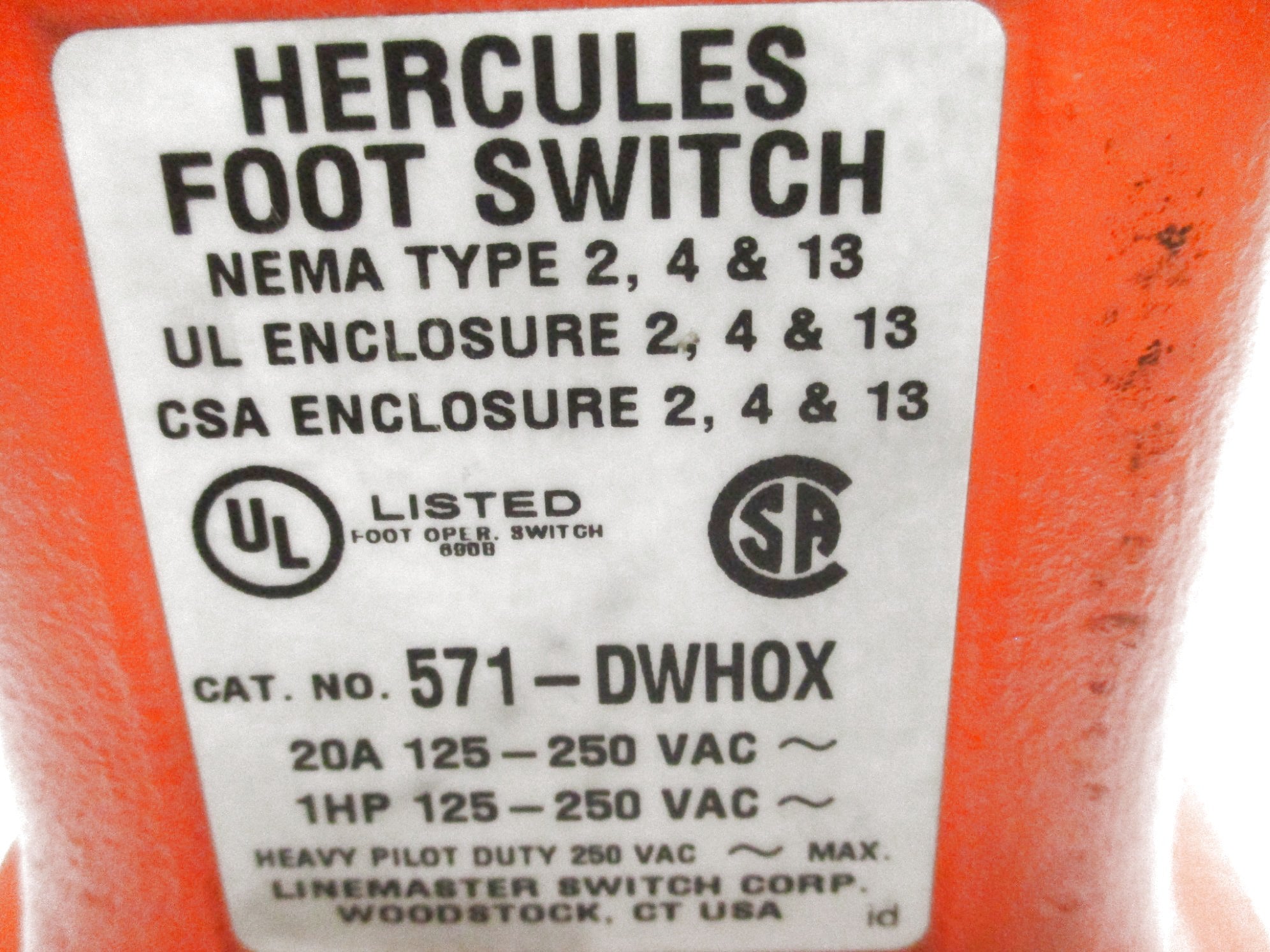 HERCULES 571-DWHOX UNMP