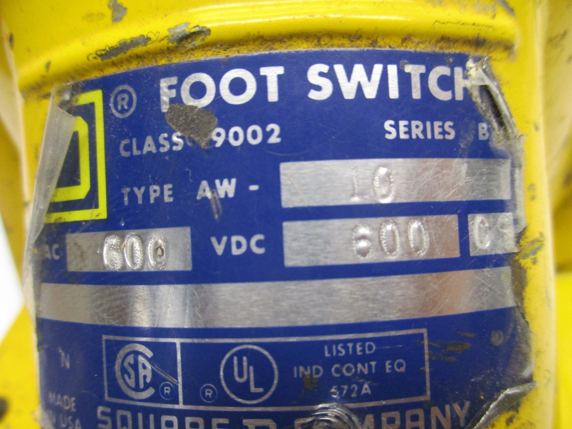 SQUARE D 9002AW10 UNMP