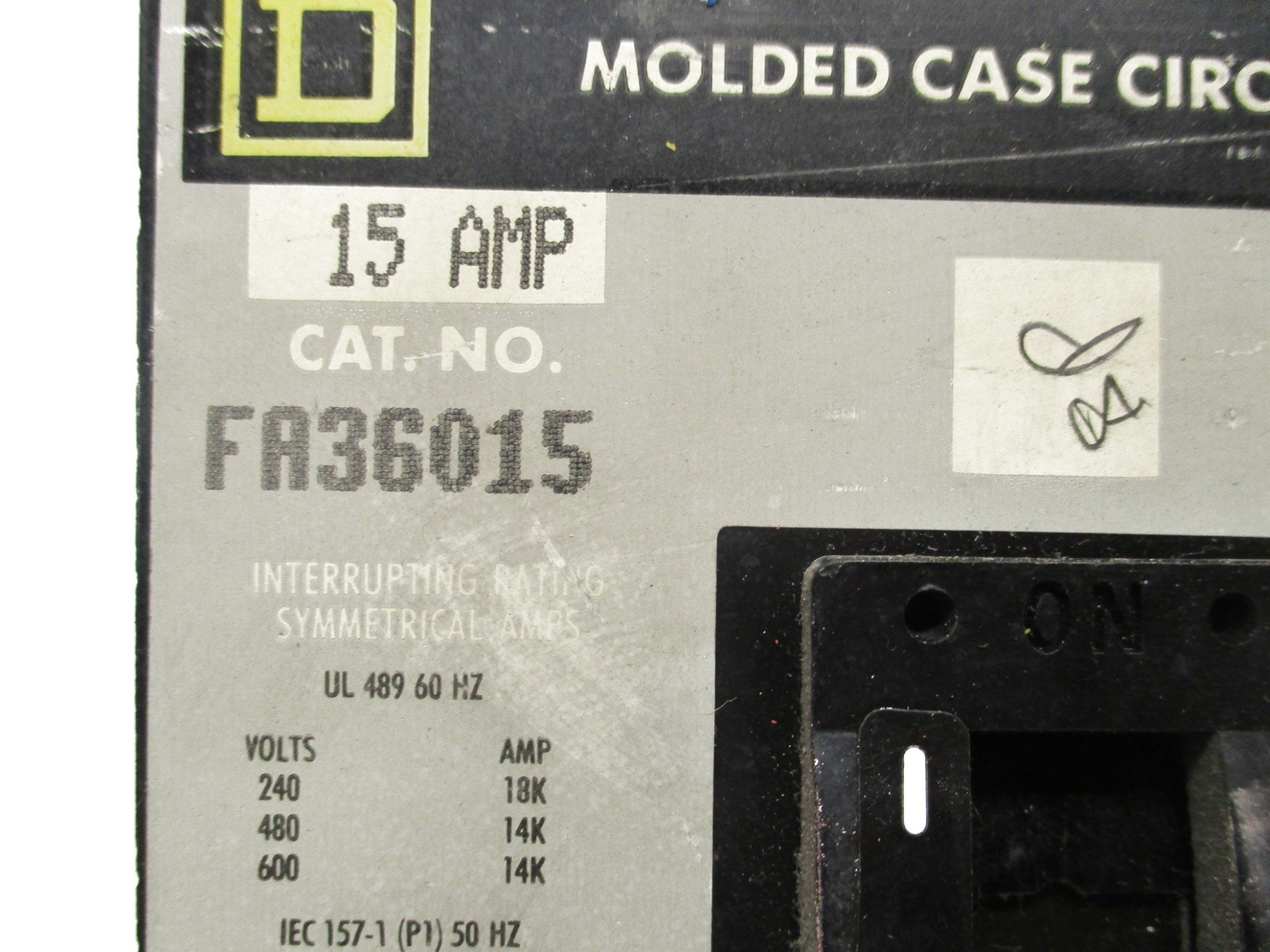 SQUARE D FA36015 15A (GREY) UNMP