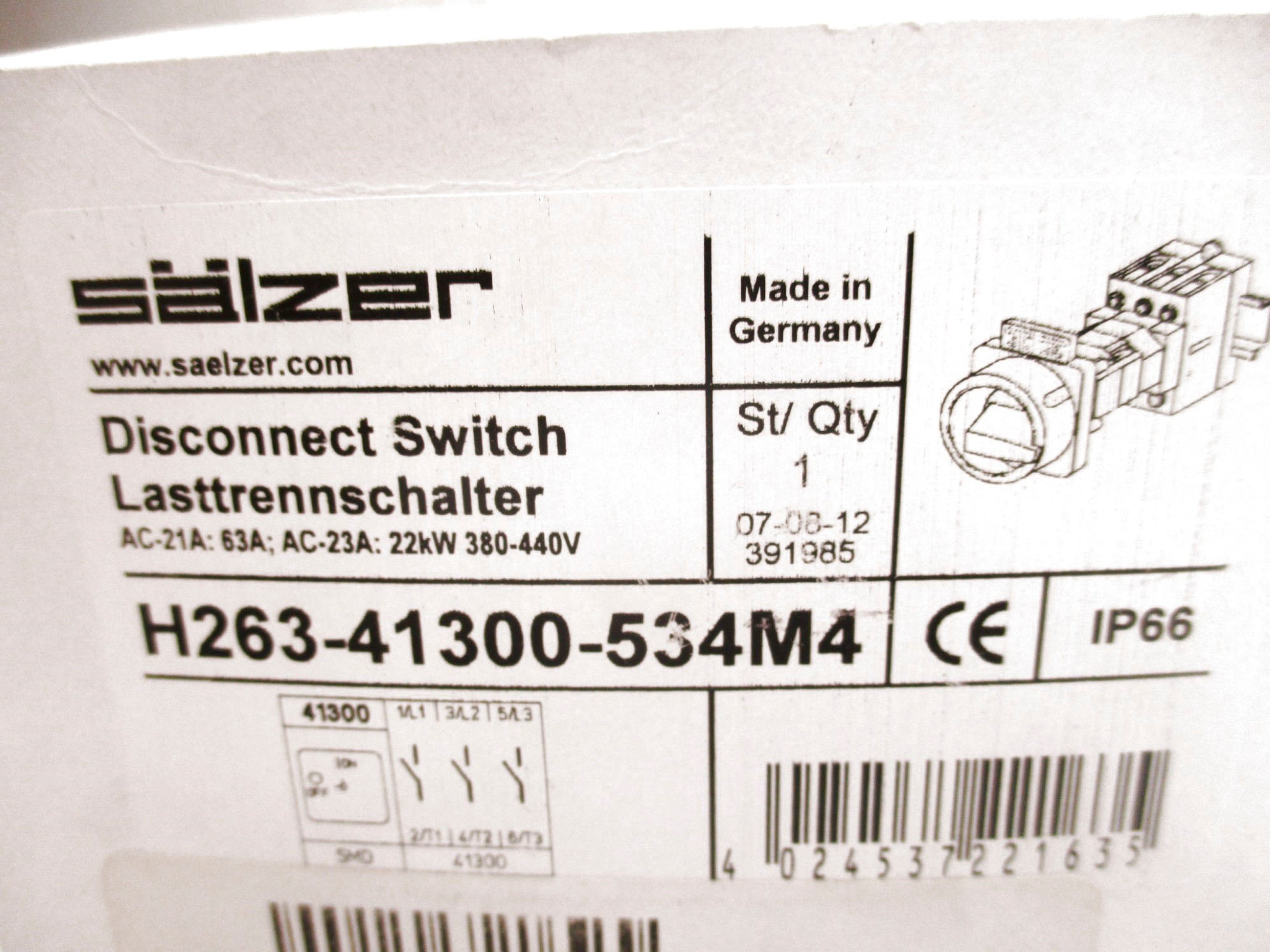 SALZER H263-41300-534M4 (AS PICTURED) NSMP