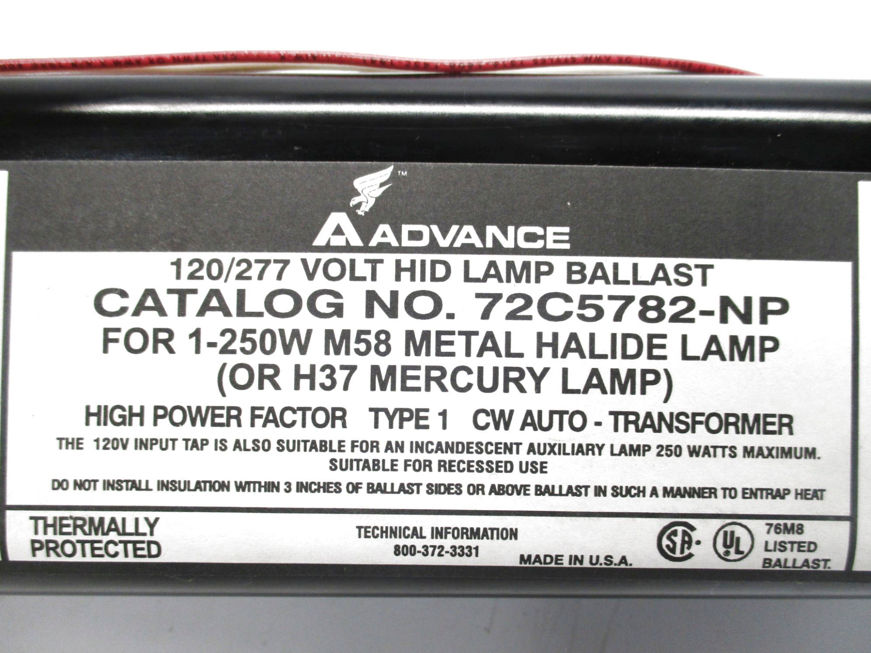 ADVANCE 72C5782-NP NSNP
