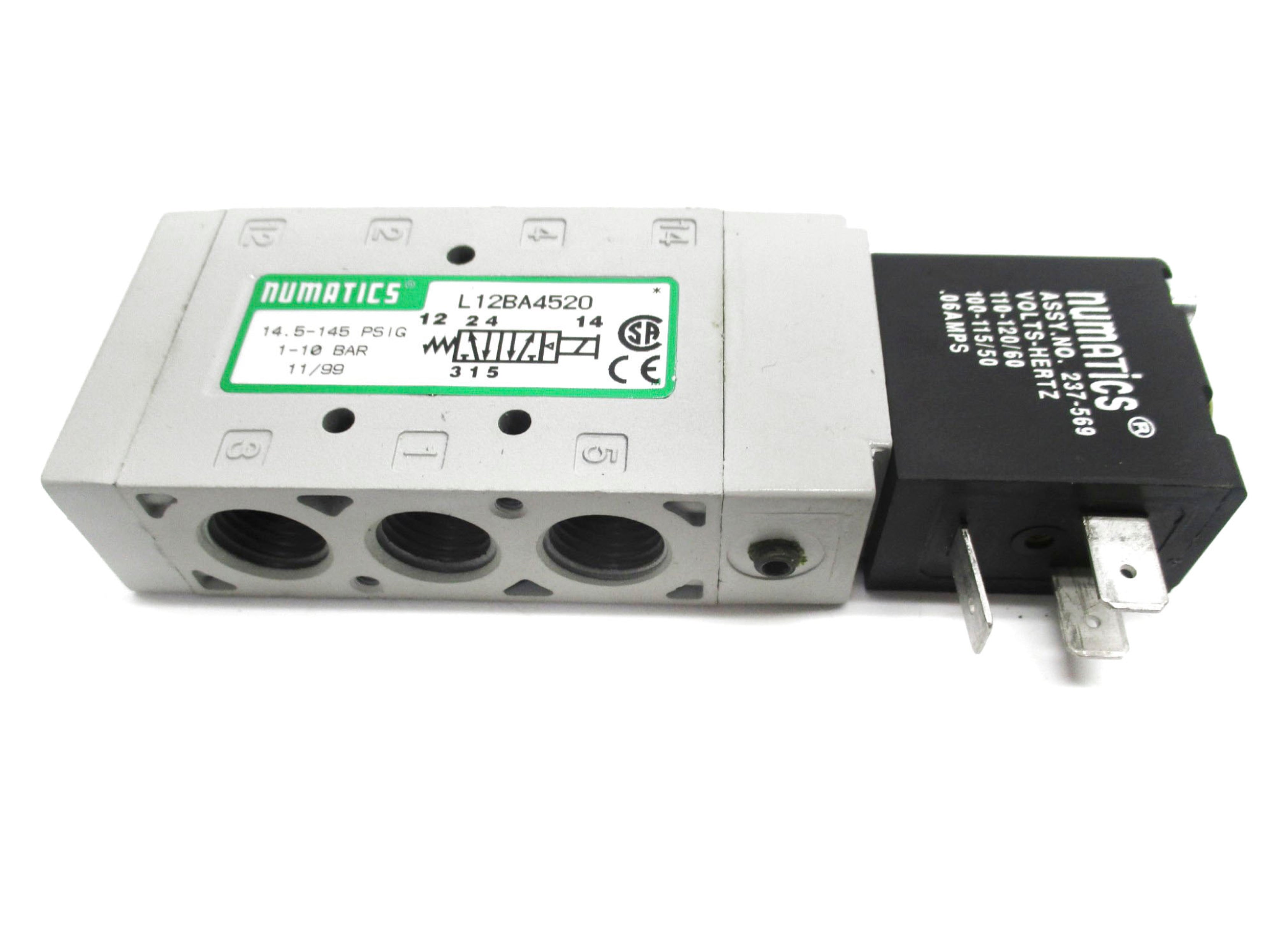 NUMATIC L12BA4520 100-120V .06A UNMP