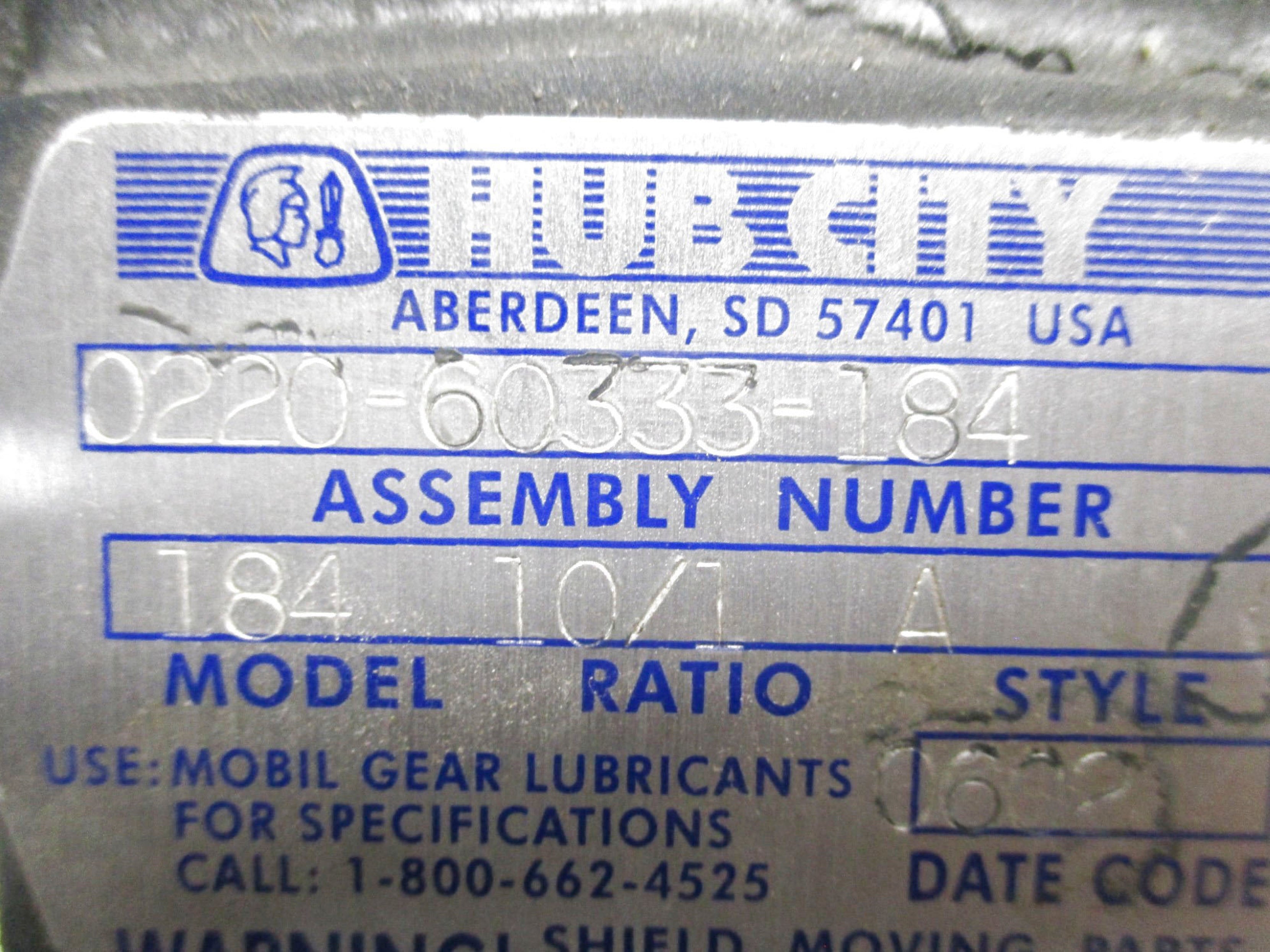 HUB CITY 0220-60333-184 UNMP