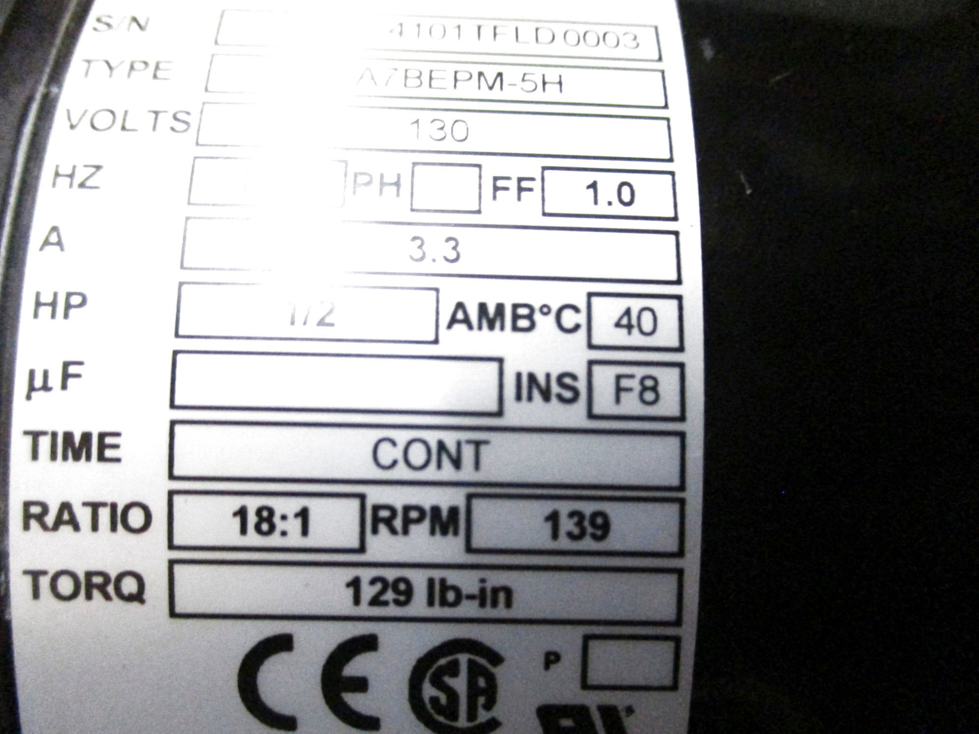 BODINE ELECTRIC 42A7BEPM-5H UNMP
