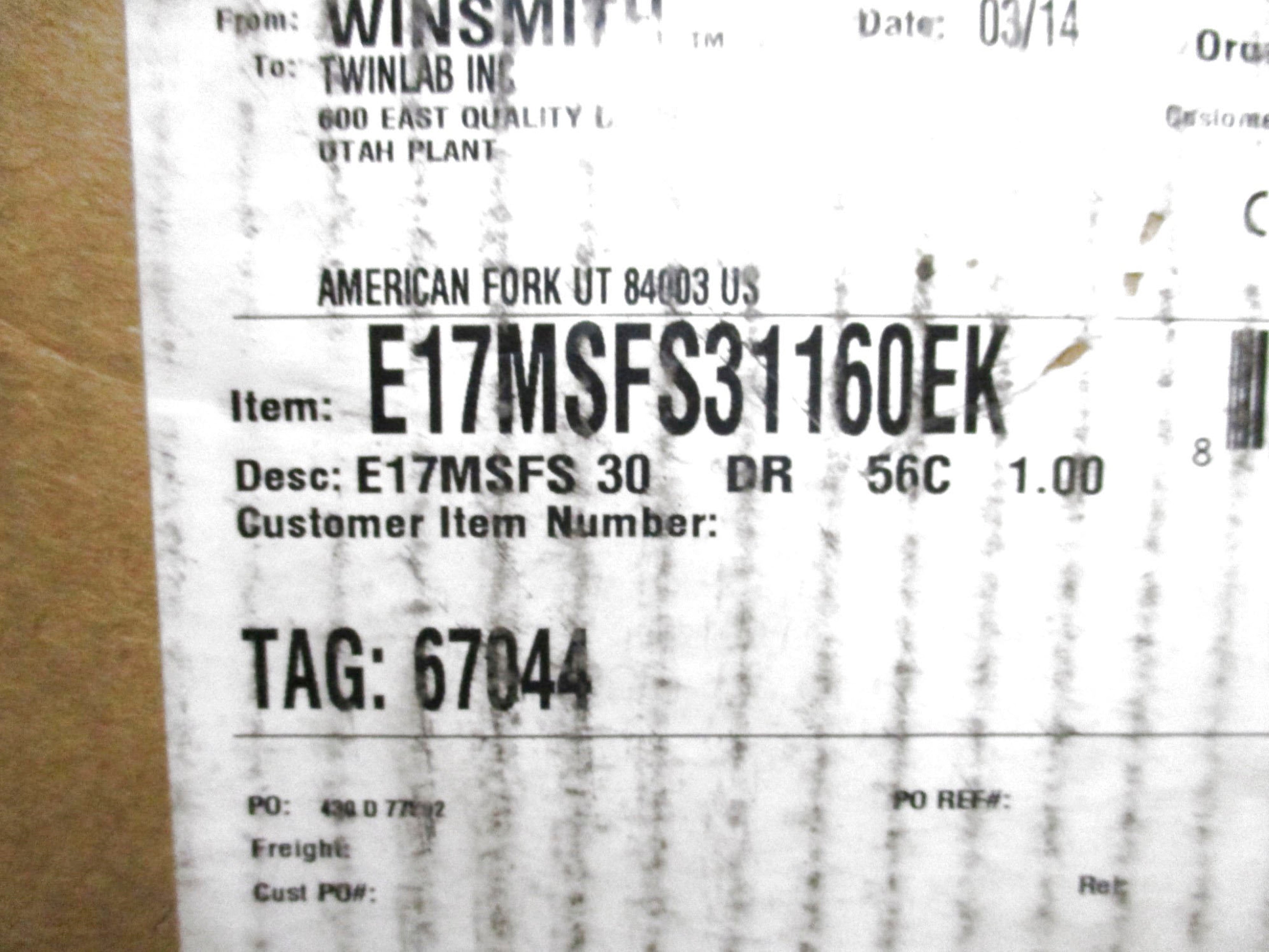 WINSMITH E17MSFS31160EK NSMP