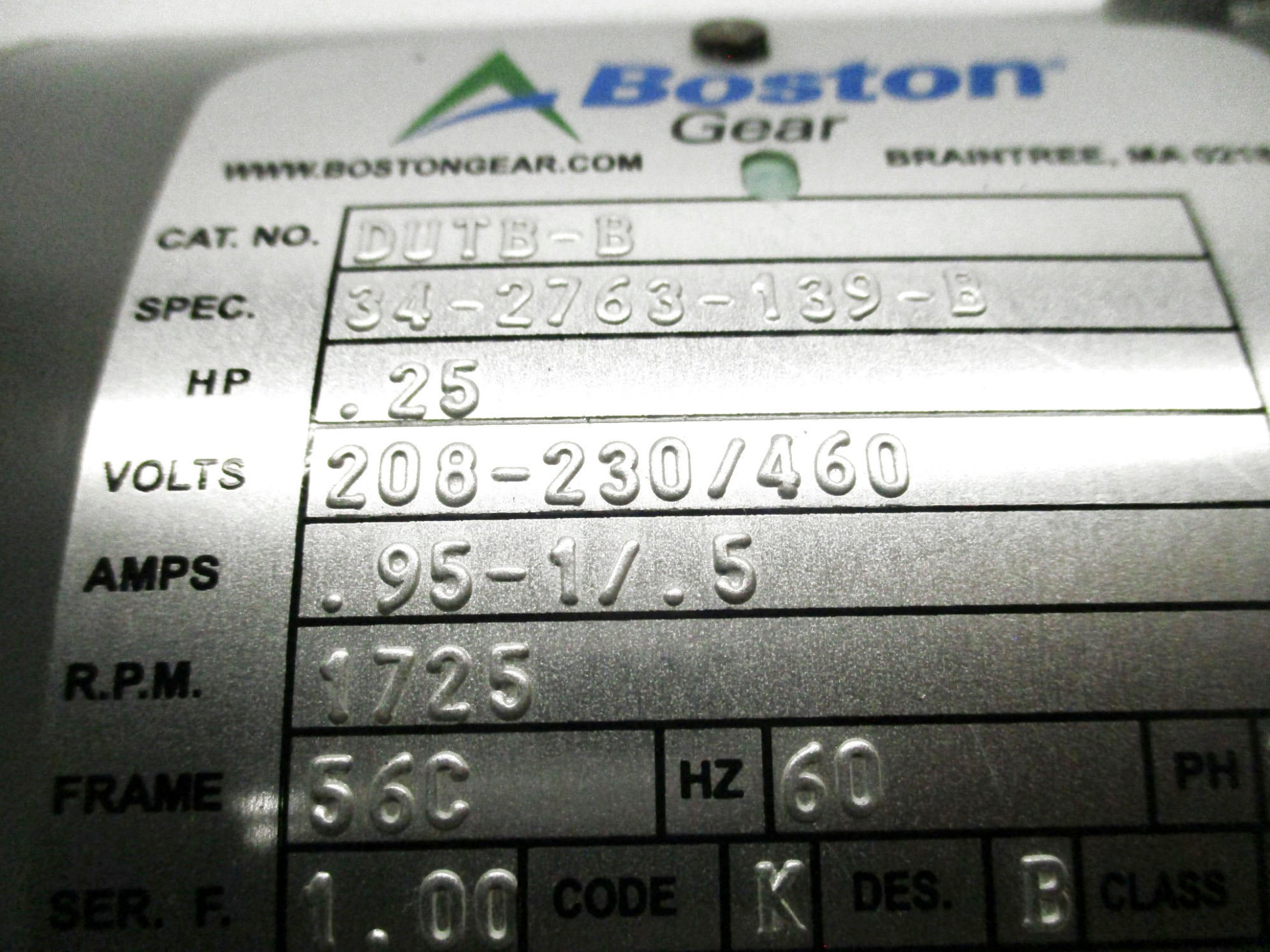 BOSTON GEAR DUTB-B UNMP