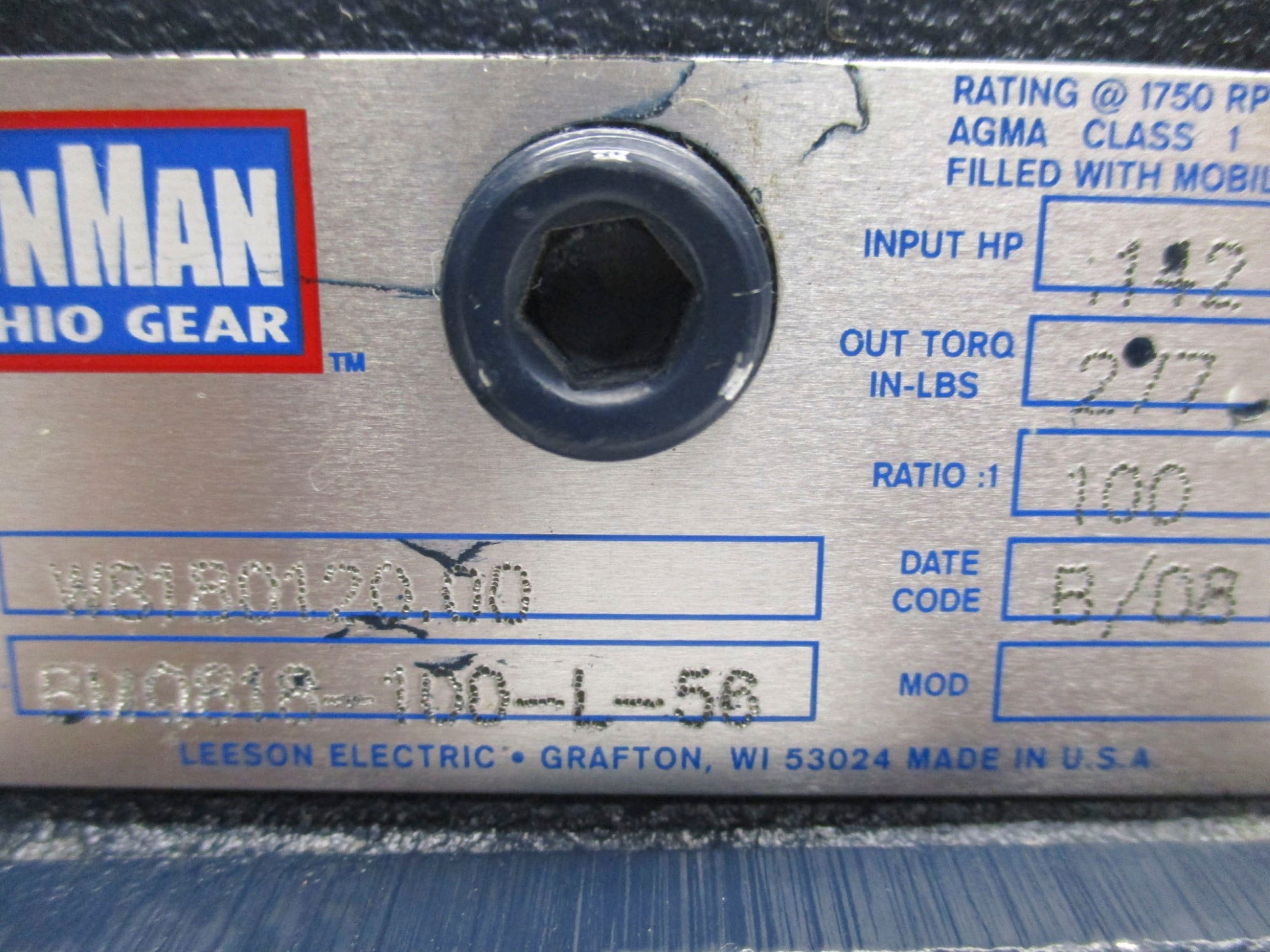 OHIO GEAR BMQ818-100-L-56 NSNP