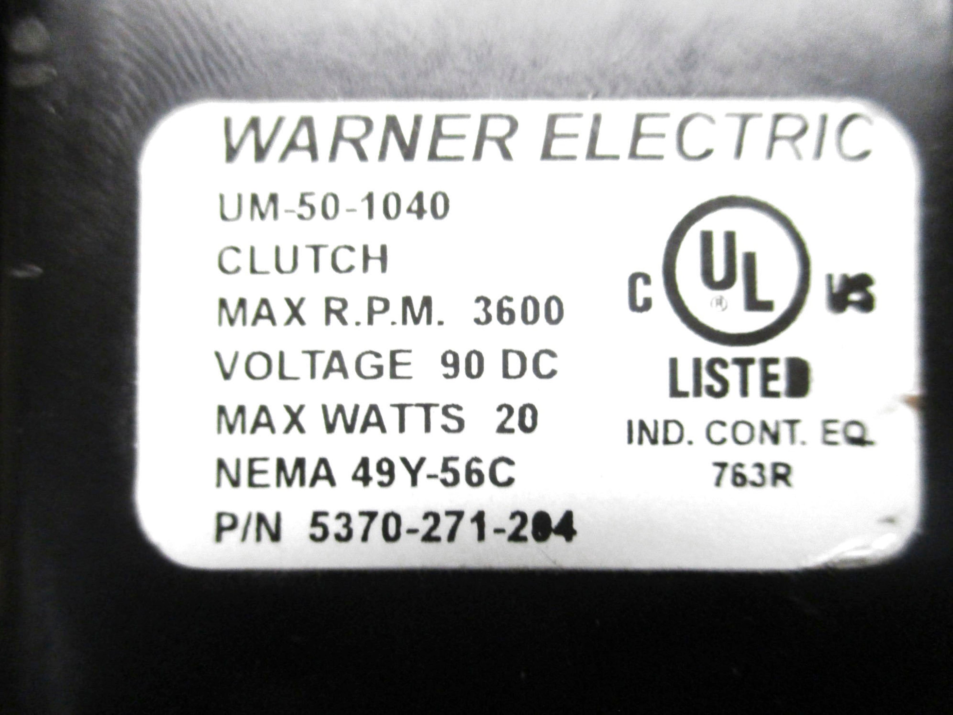 WARNER ELECTRIC UM50-1040 UNMP