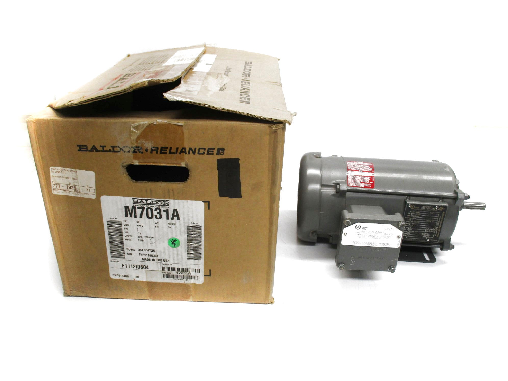 BALDOR M7031A (AS PICTURED) NSMP