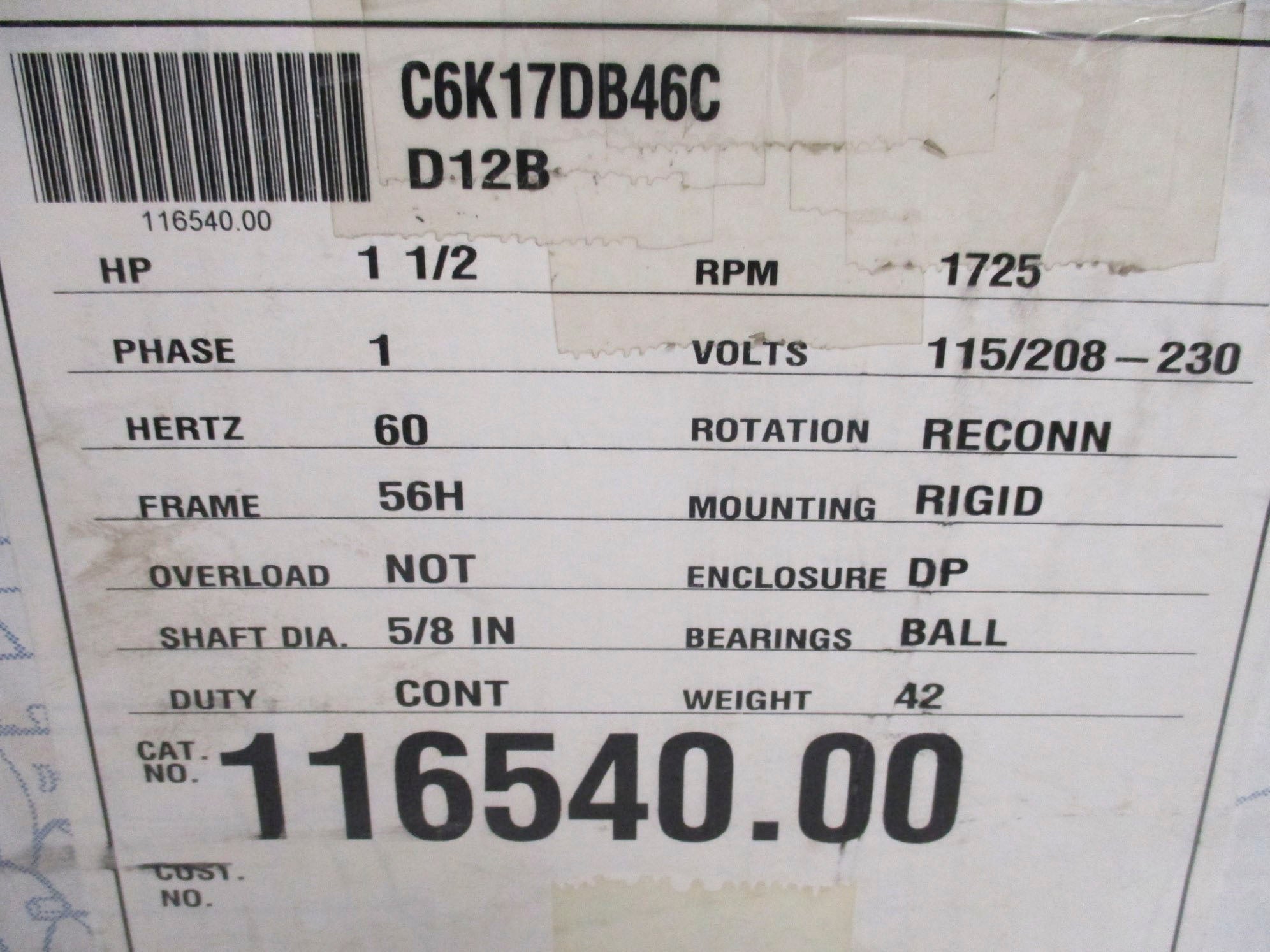 LEESON C6K17DB46C NSMP