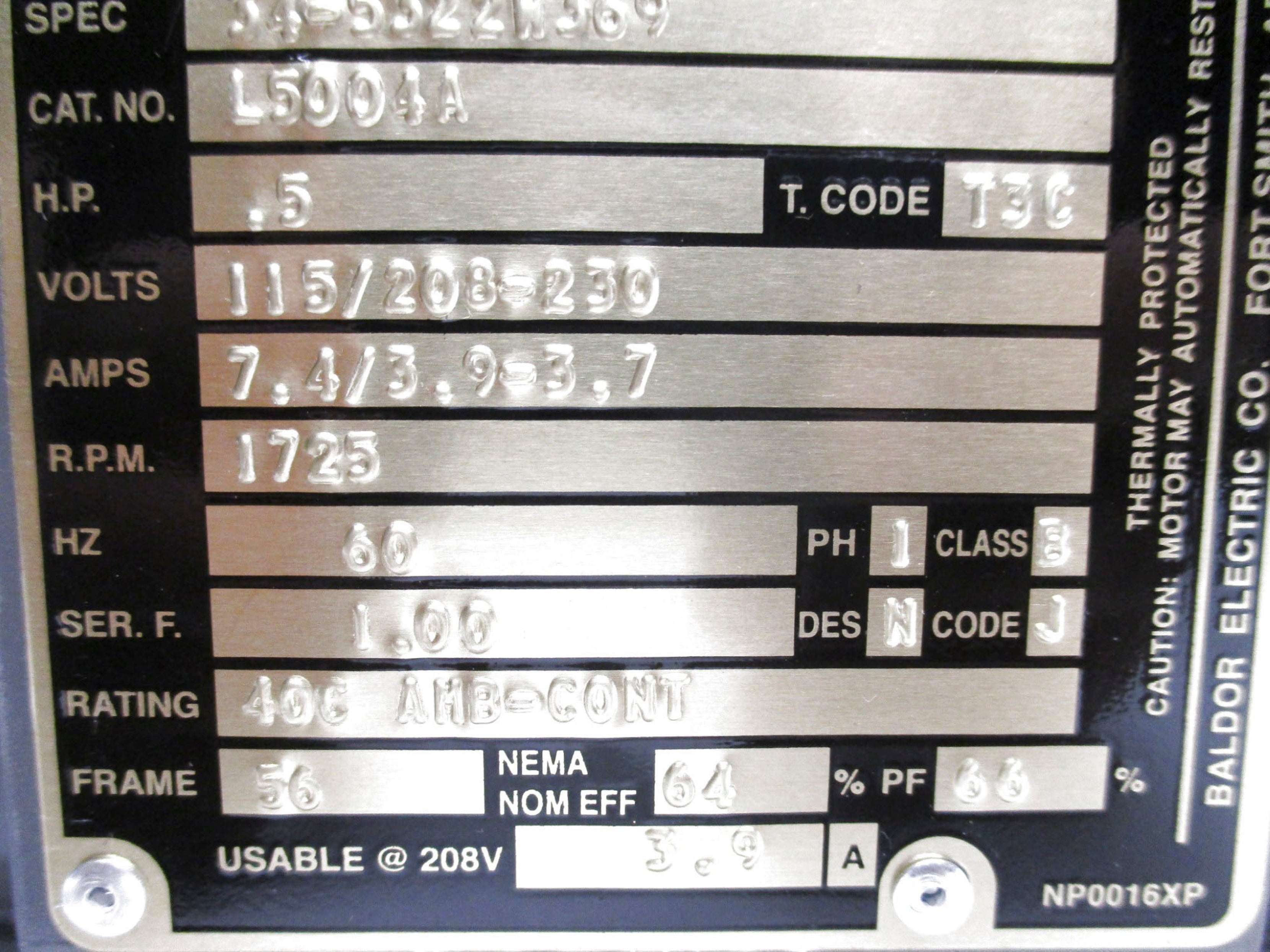 BALDOR L5004A NSMP