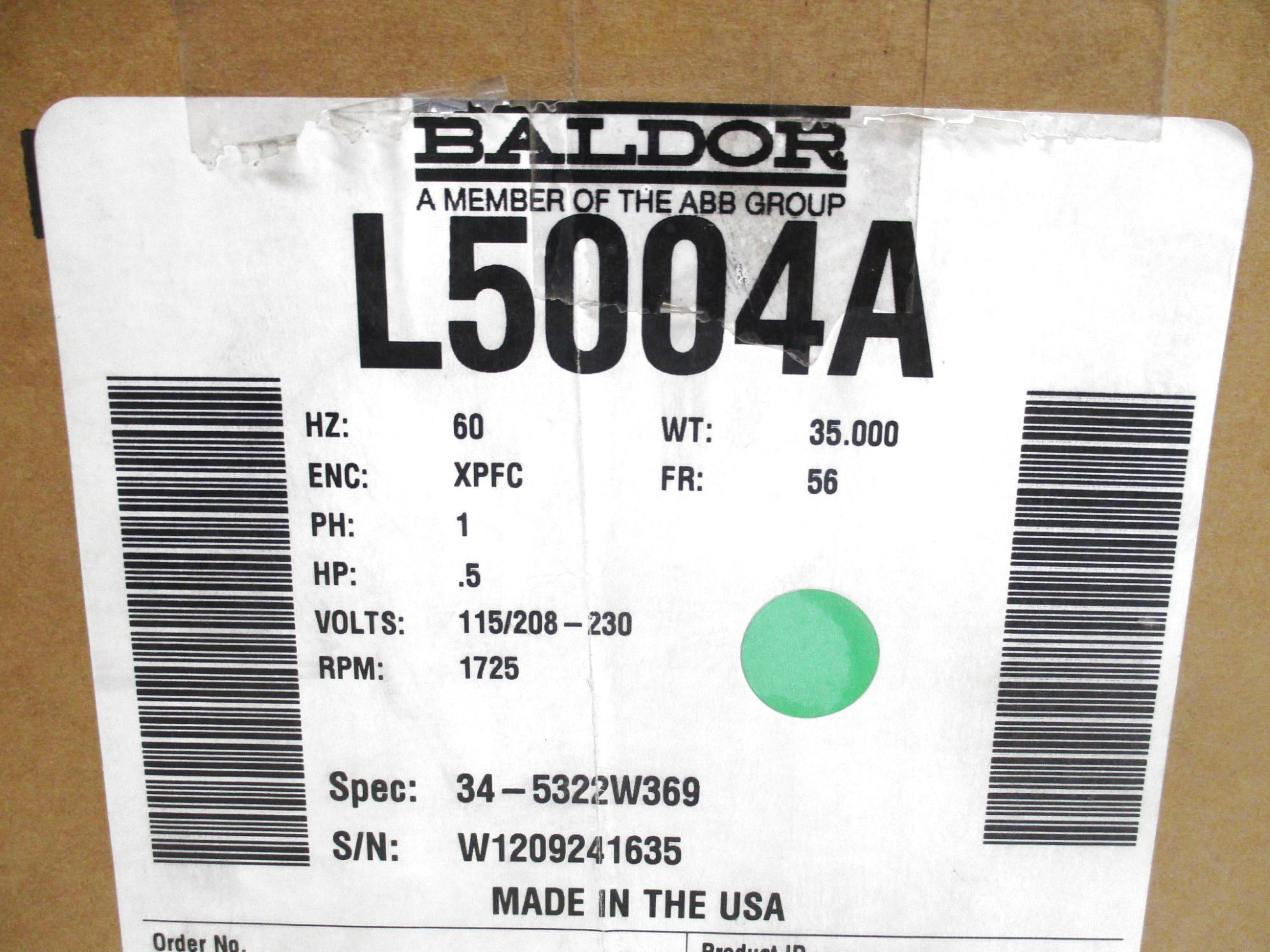 BALDOR L5004A NSMP
