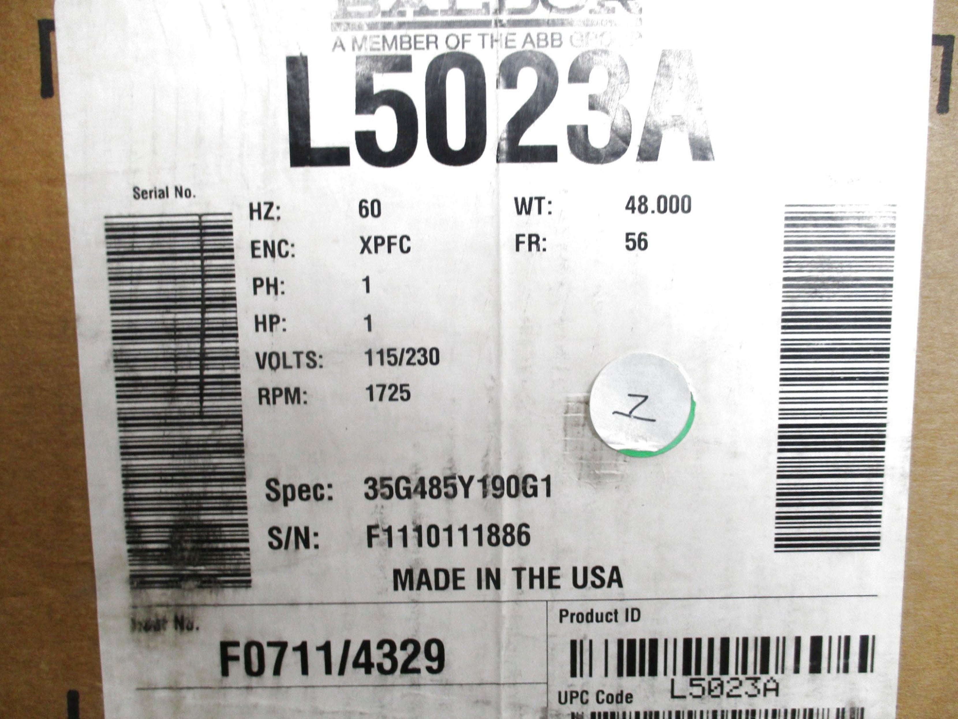 BALDOR L5023A NSMP