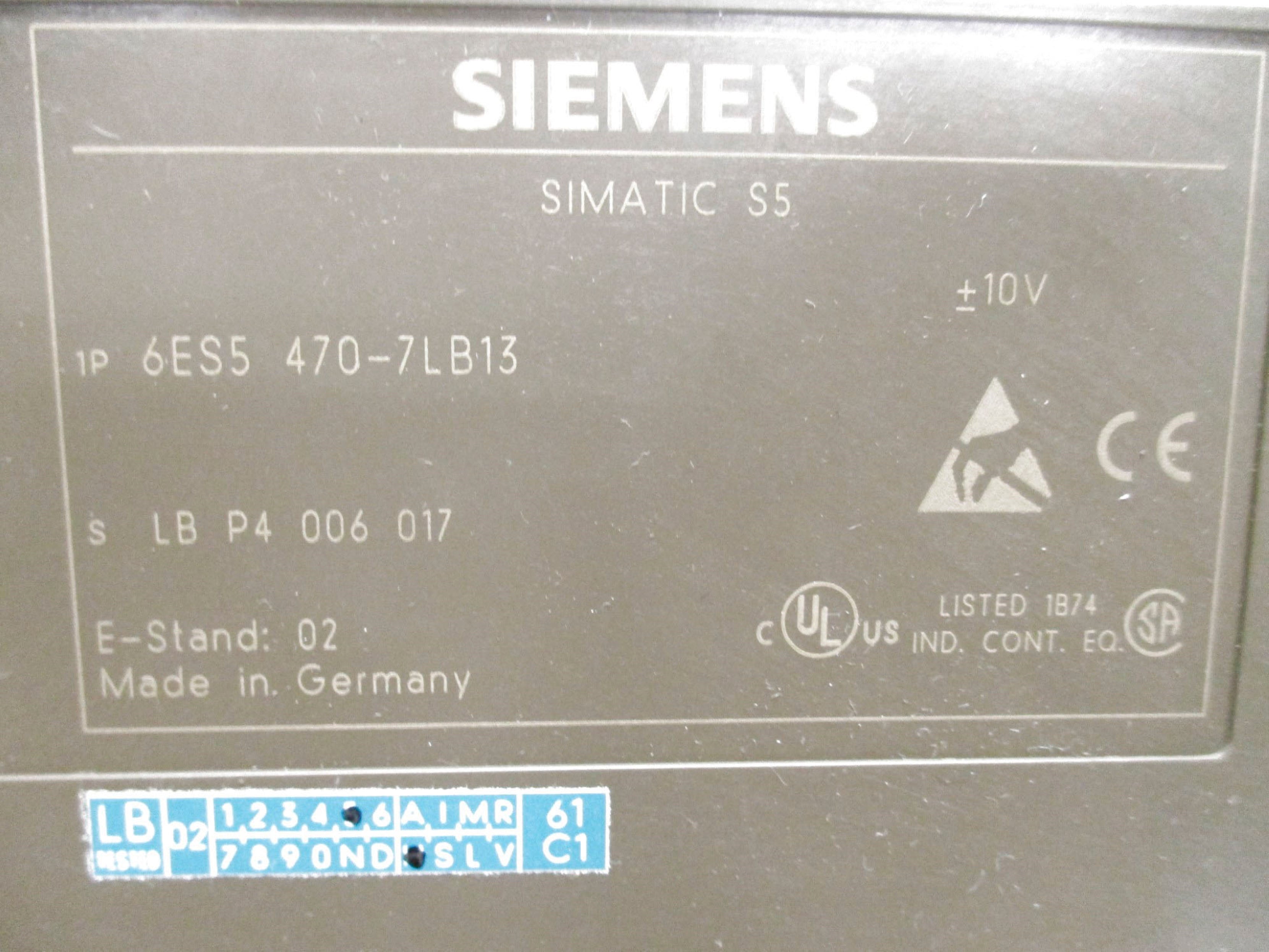 SIEMENS 6ES54707LB13 UNMP
