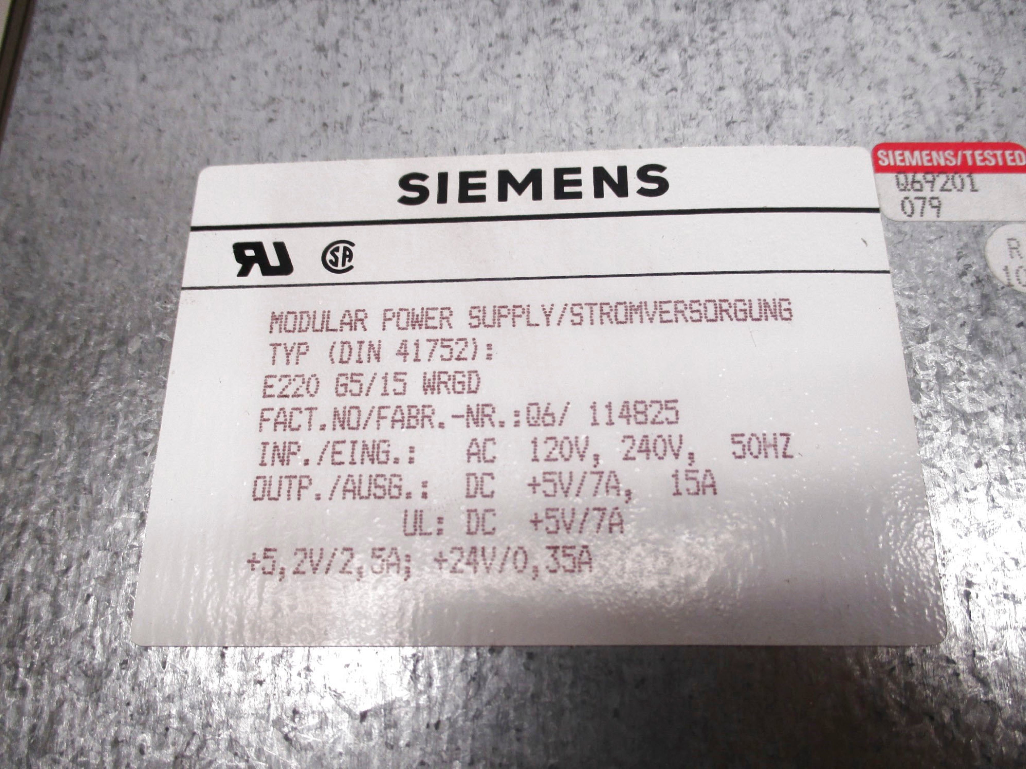 SIEMENS 6ES5951-7LD12 UNMP