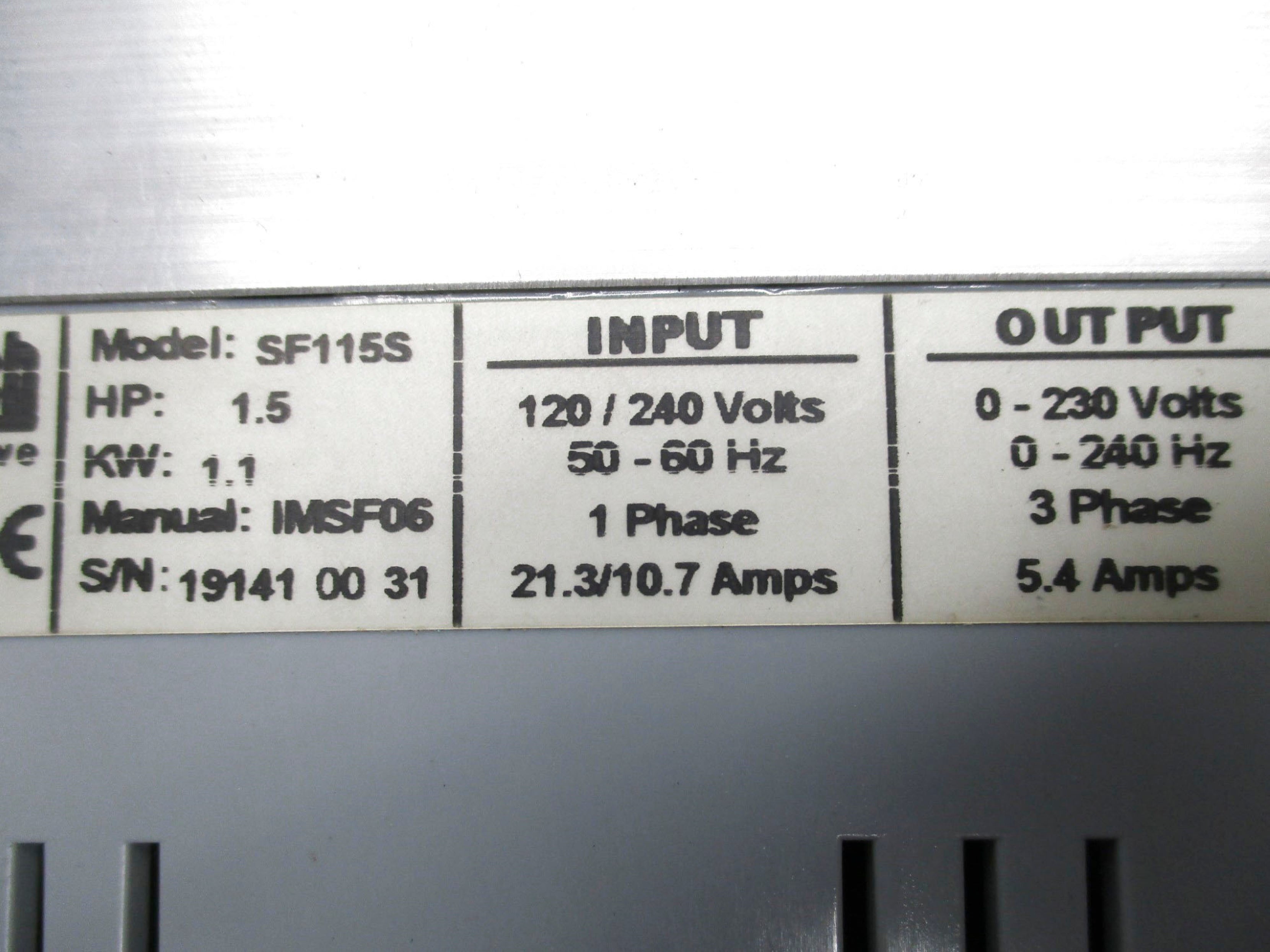 AC TECH SF115S UNMP