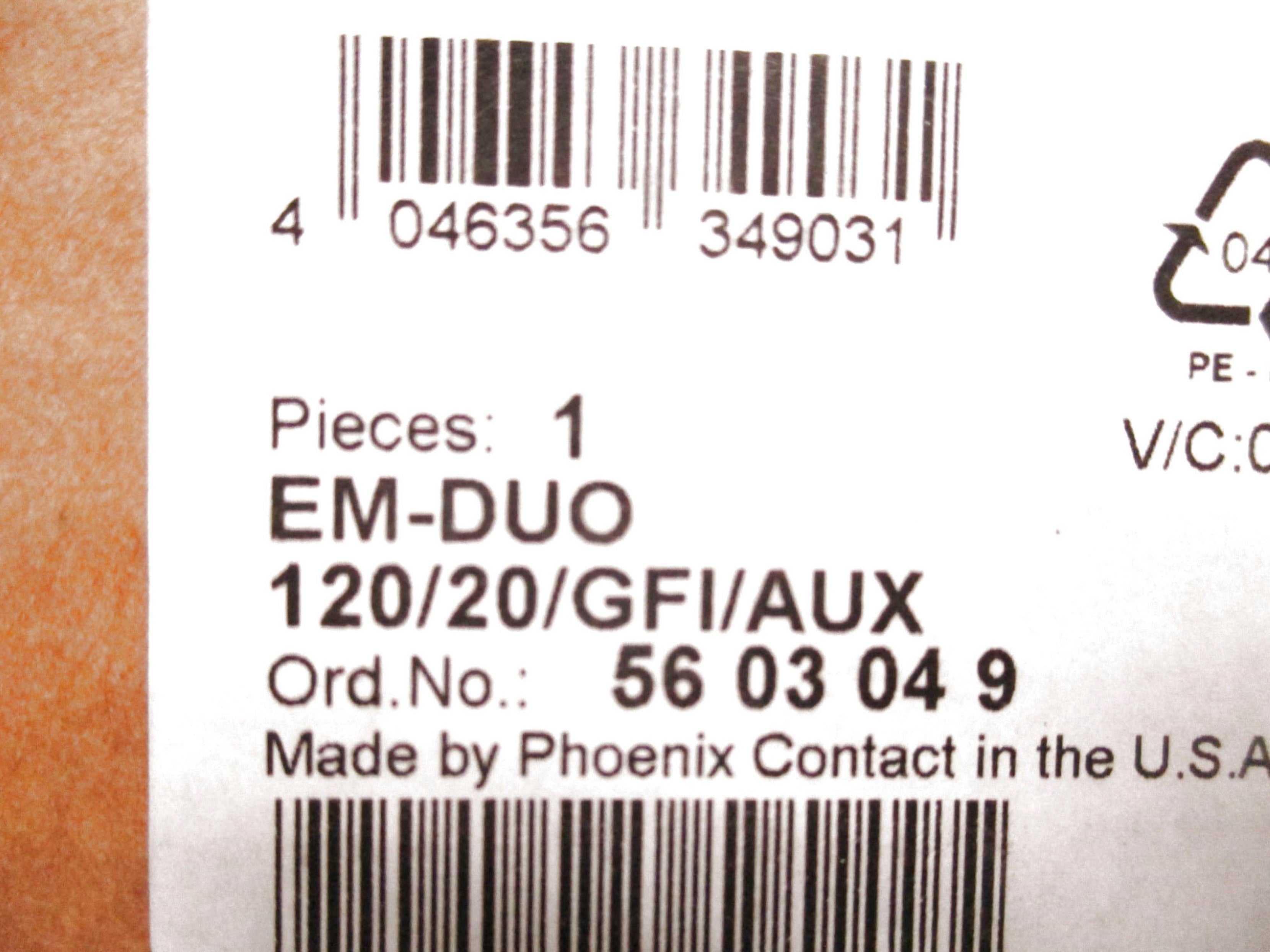 PHOENIX CONTACT EM-DUO120/20/GFI/AUX NSMP