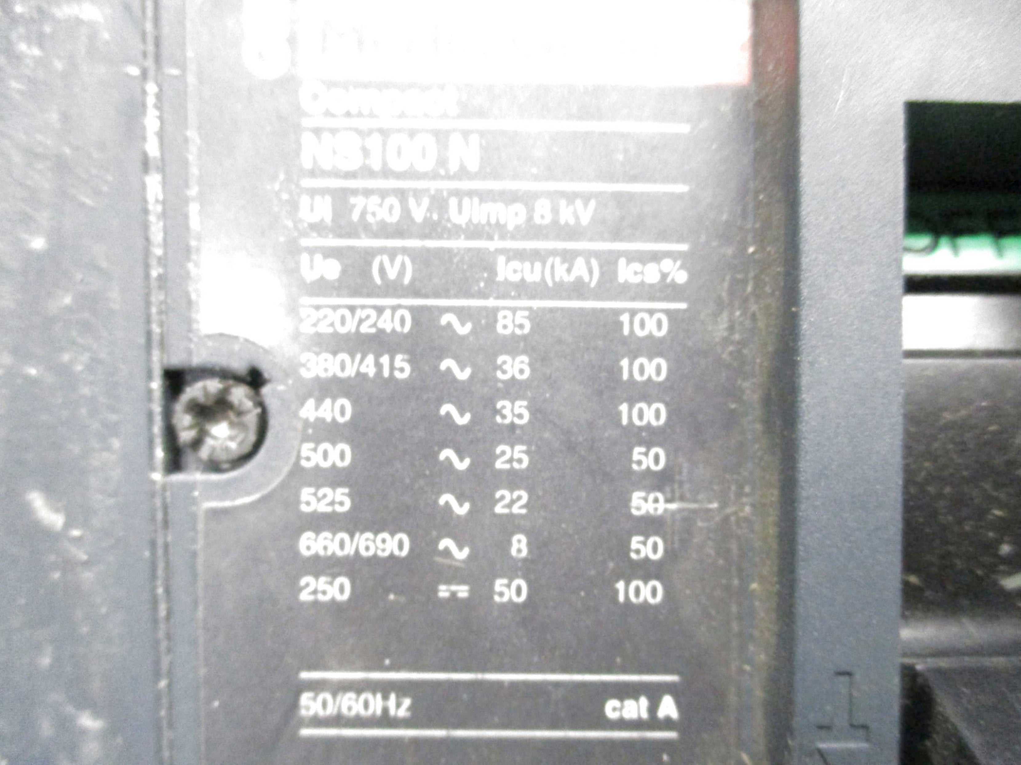 MERLIN GERIN NS100N TM63D 750V 63A NSNP