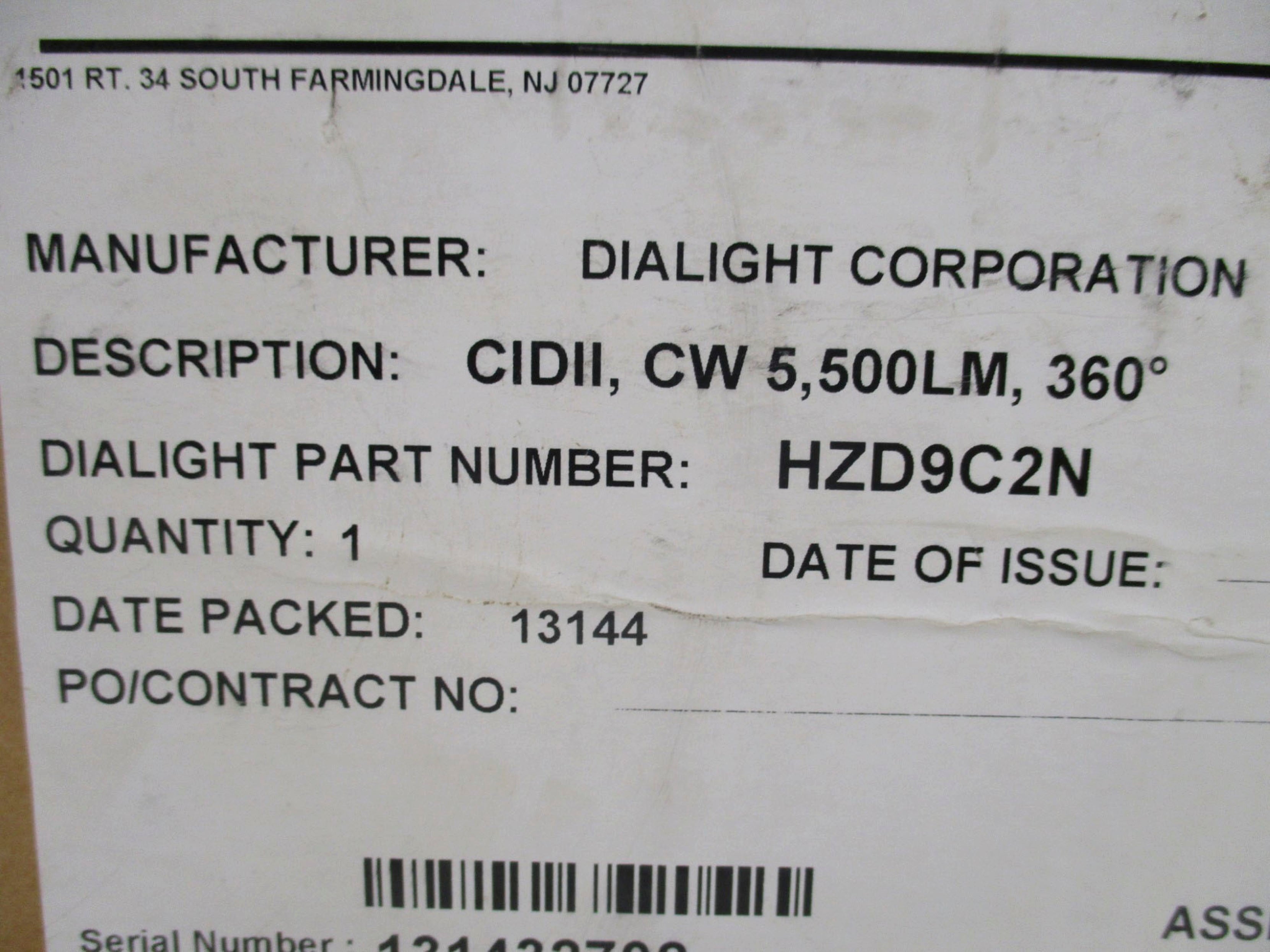 DIALIGHT HZD9C2N NSMP