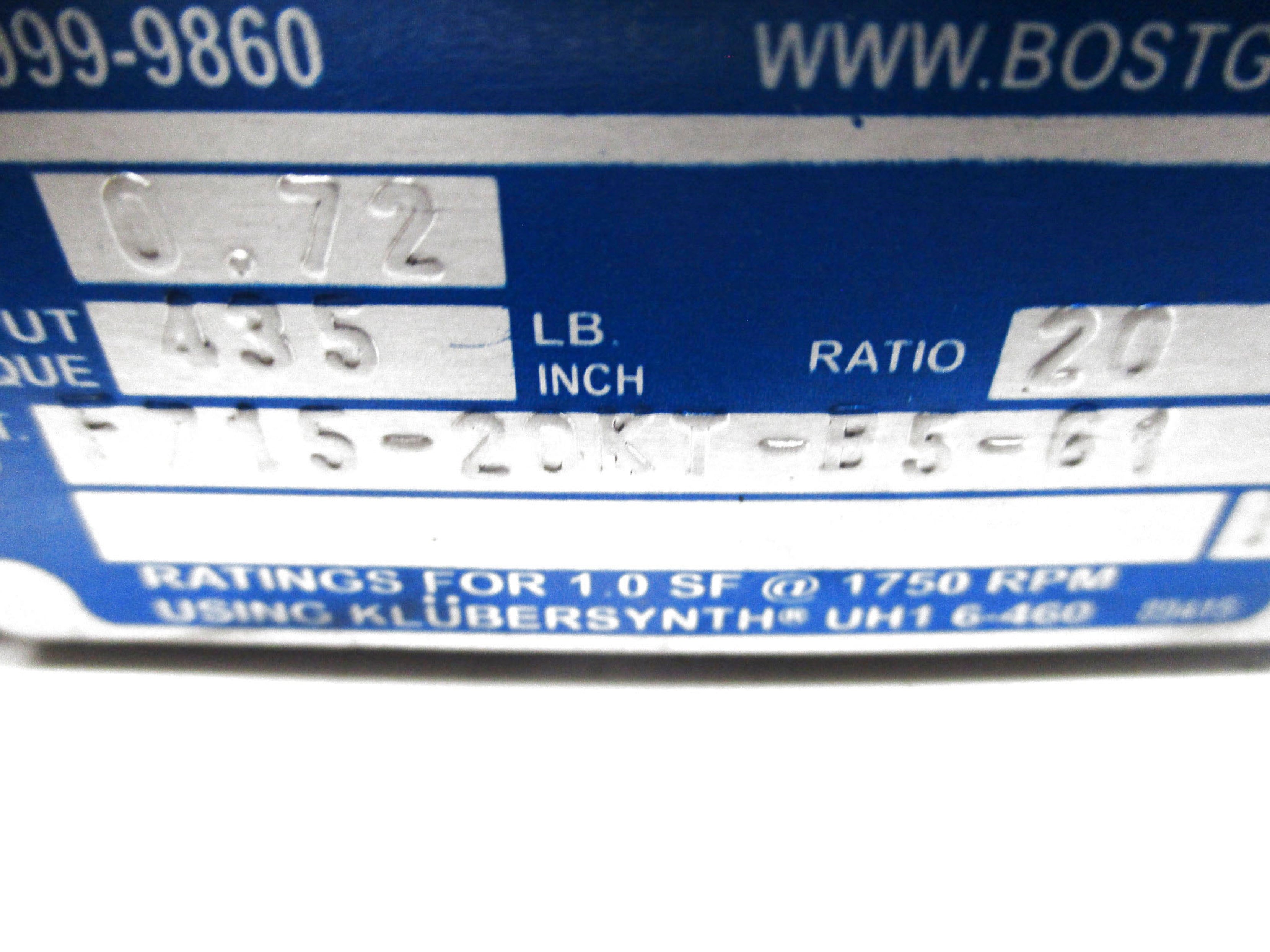 BOSTON GEAR F715-20KT-B5-G1 NSMP