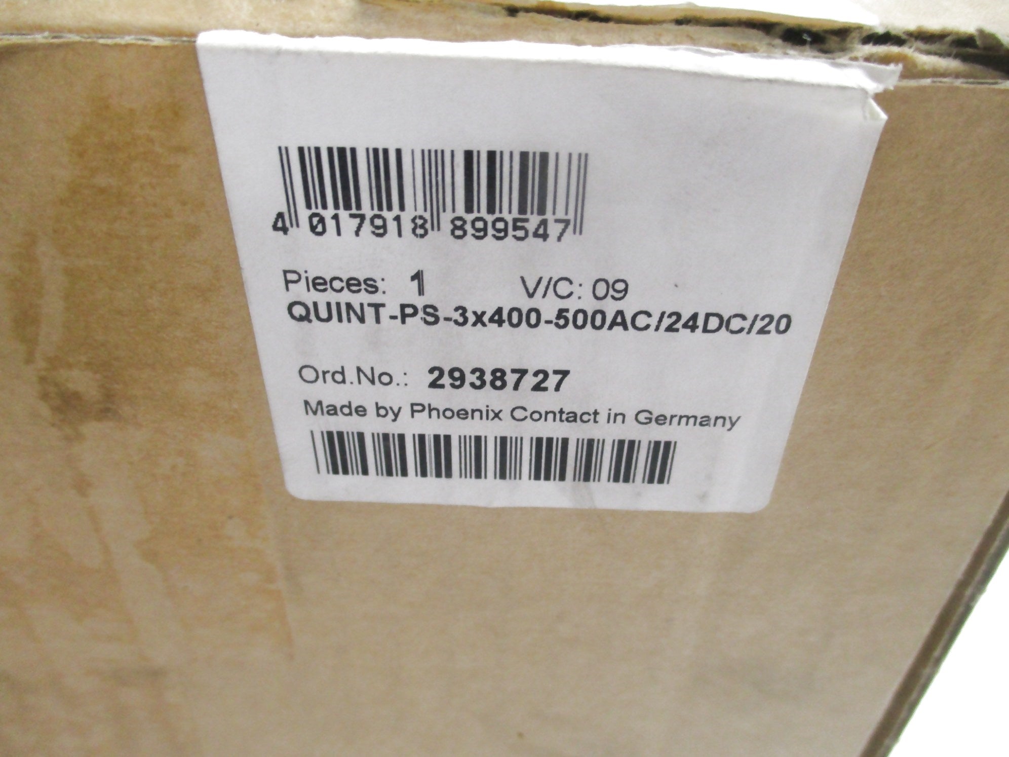 PHOENIX CONTACT QUINT-PS-3X400-500AC/24DC/20 NSMP