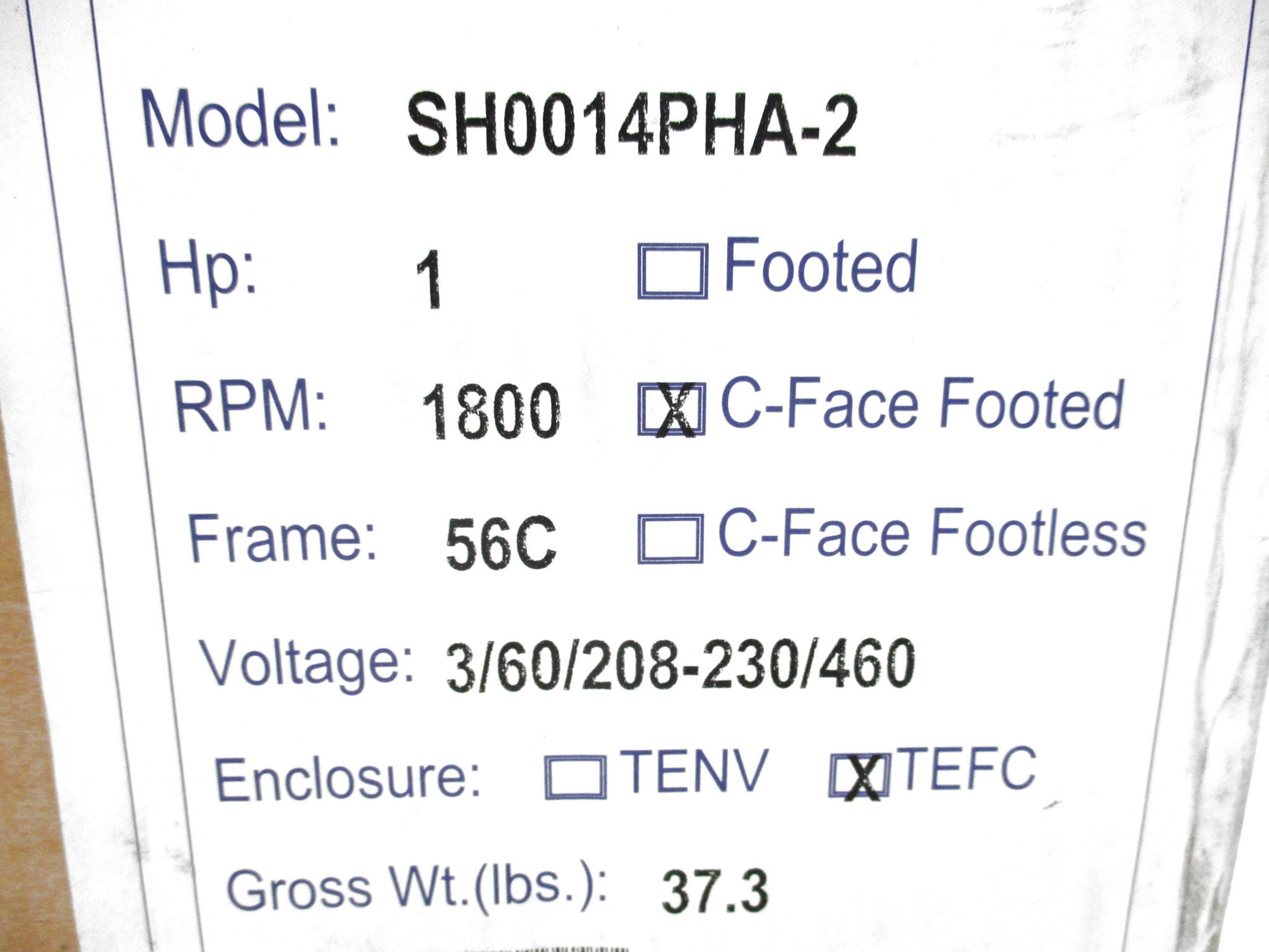 STERLING ELECTRIC SH0014PHA-2 NSMP