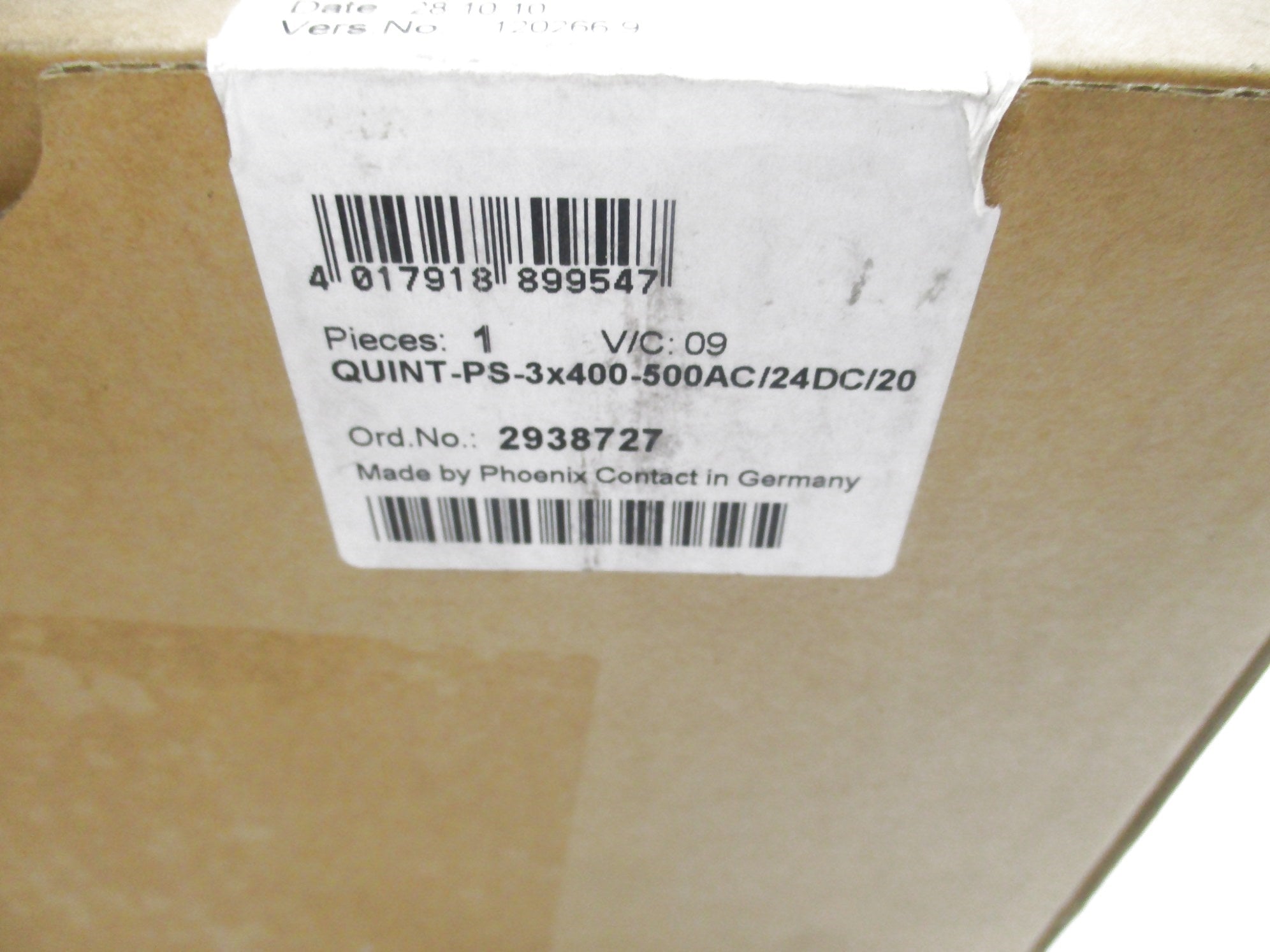 PHOENIX CONTACT QUINT-PS-3X400-500AC/24DC/20 NSFS