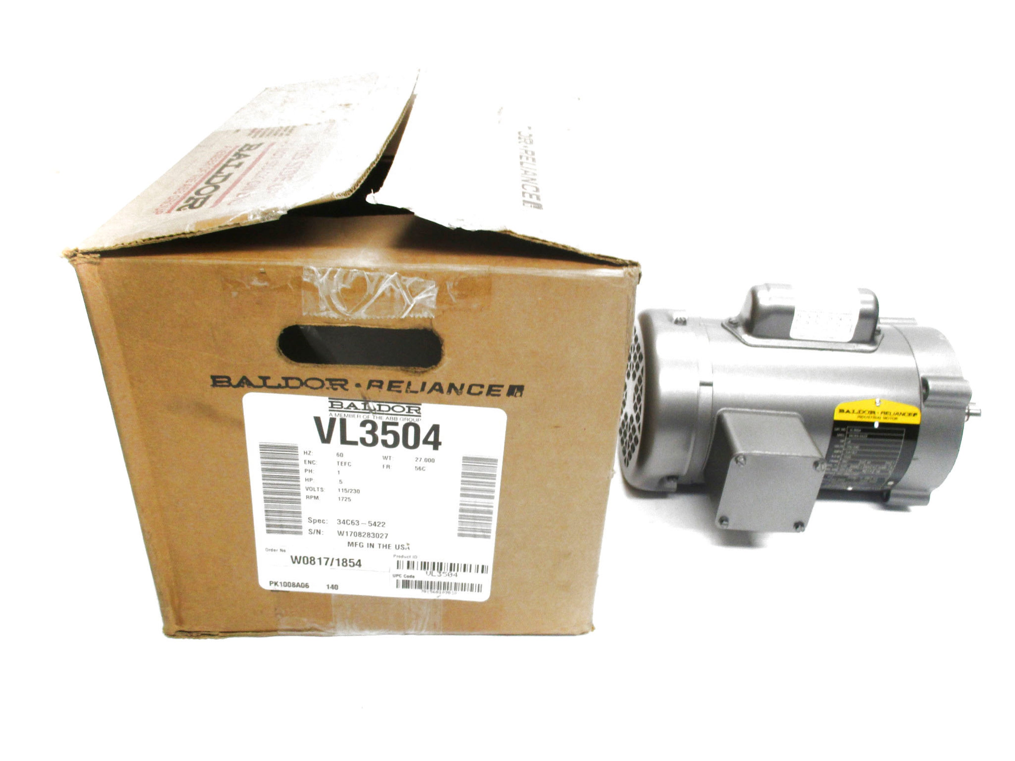 BALDOR VL3504 NSMP
